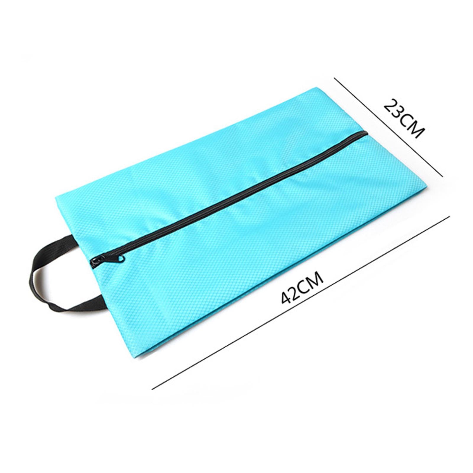 2xMultifunction Travel Shoes Bags Toiletry Carrier Case Waterproof for Gym light blue
