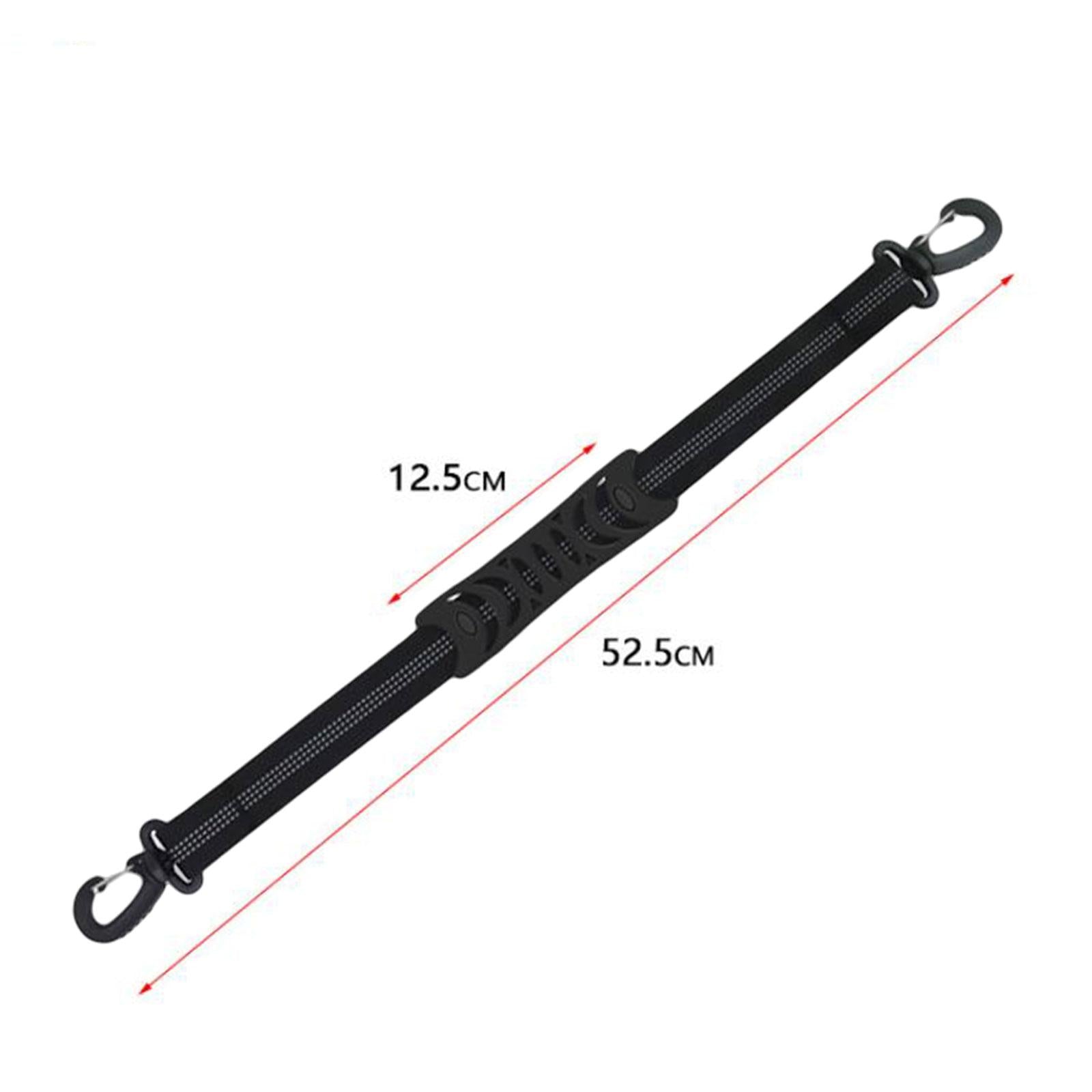 3xPortable Skating Shoes Carrier Strap with End Hooks Belt Ski Boot Strap Black