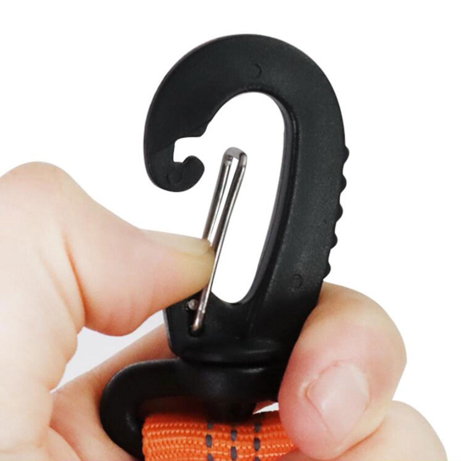 2xPortable Skating Shoes Carrier Strap with End Hooks Belt Ski Boot Strap Orange