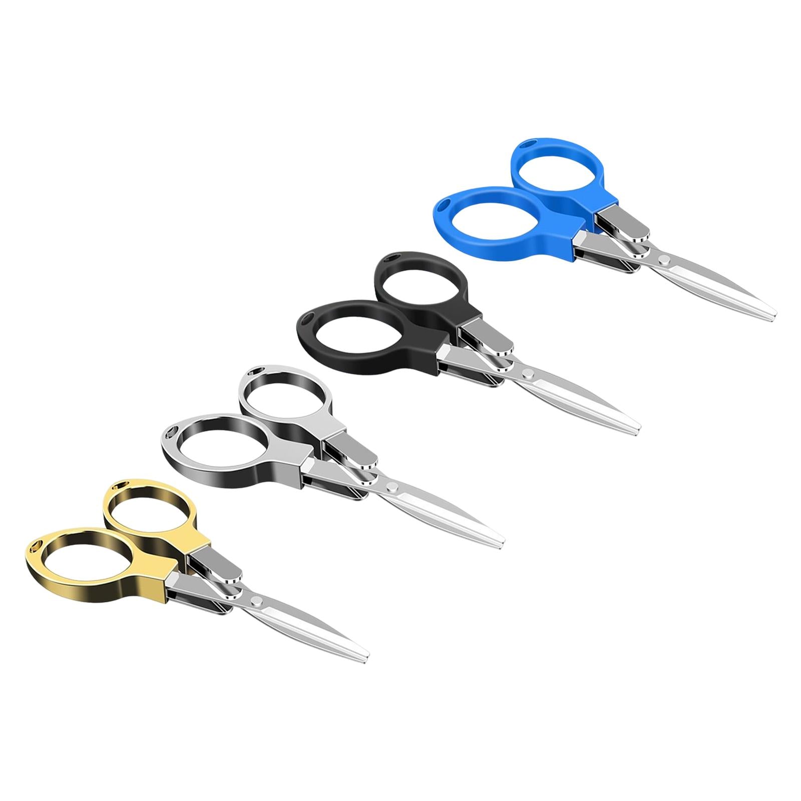 2xFishing Line Scissors Braided Line Cutters for DIY Projects Outdoor Trimming Blue