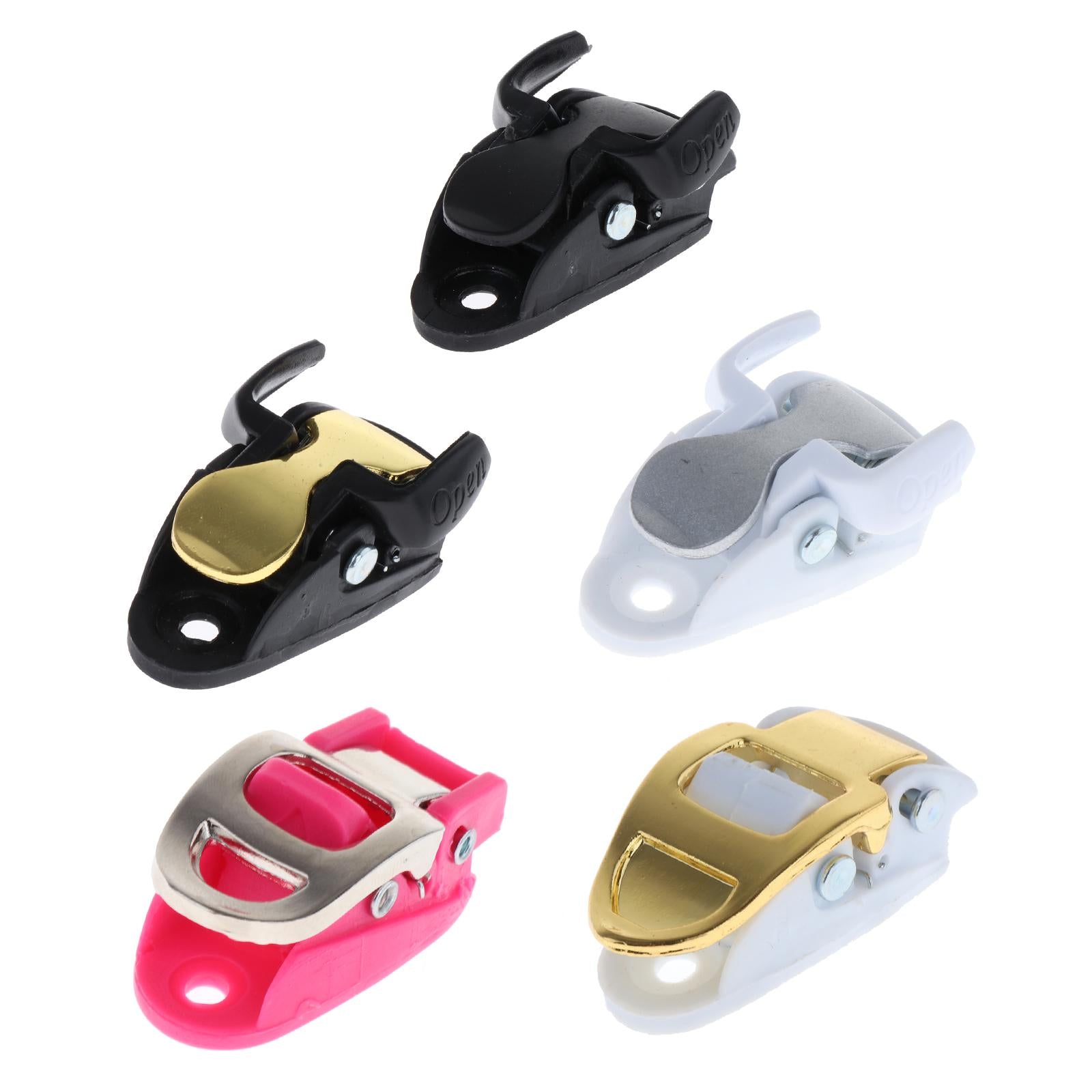4xInline Roller Skate Spider Buckle Mounting for Skiing Ice Skates Accessories black