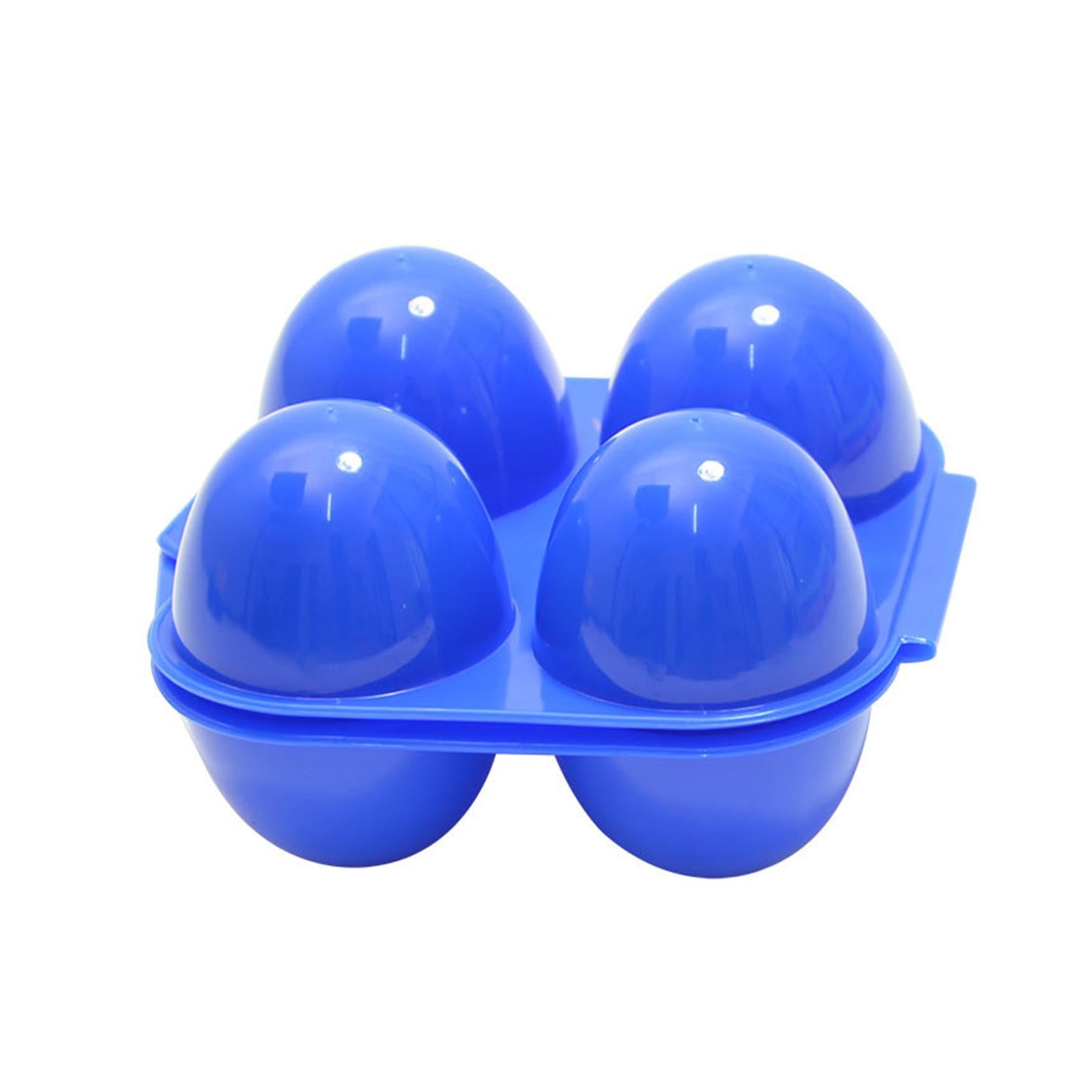 3xEgg Case 4 Grids Egg Storage Box Outdoor Egg Box for Hiking BBQ
