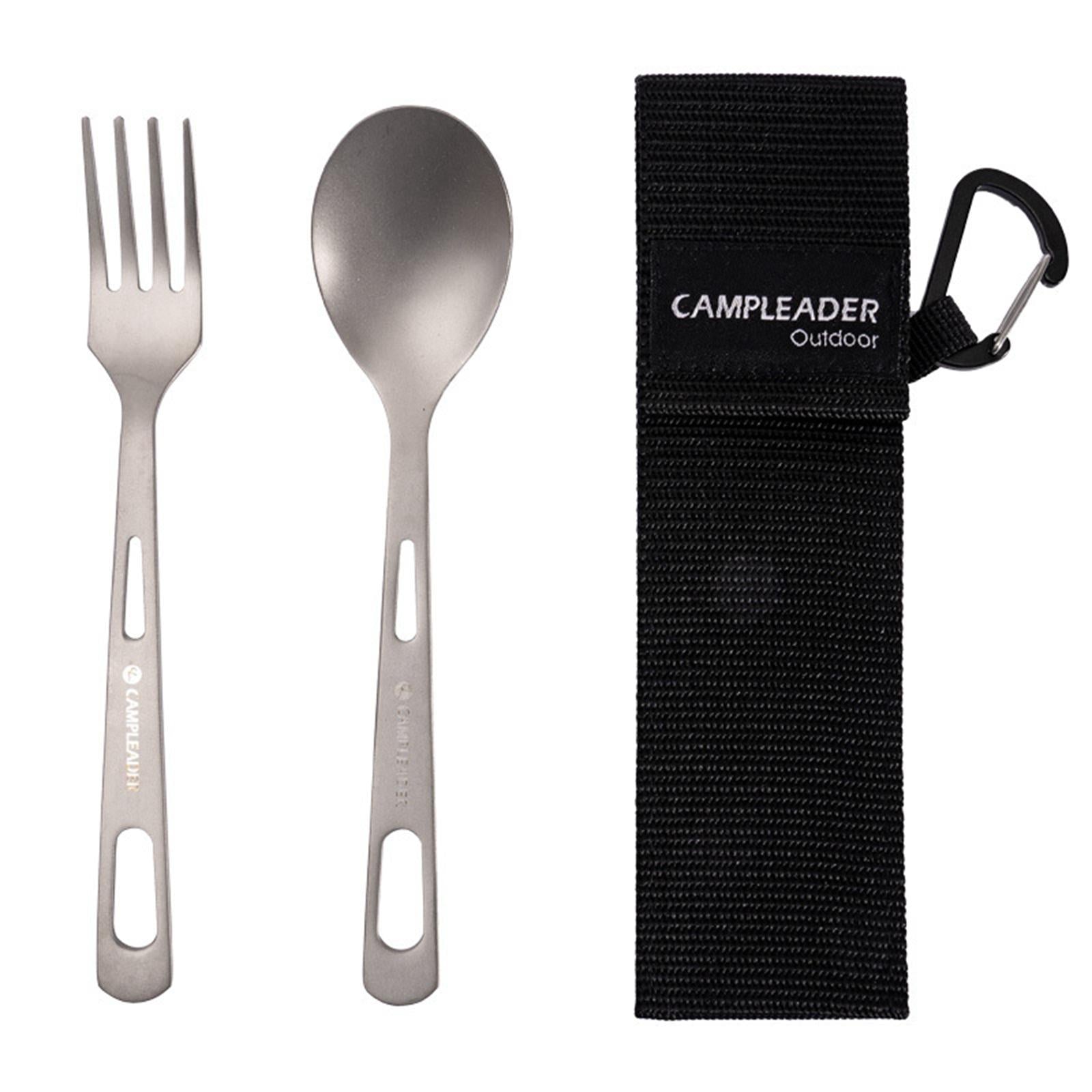 4xPicnic Tableware Storage Bag Reusable with Carabiner Lightweight Portable Black