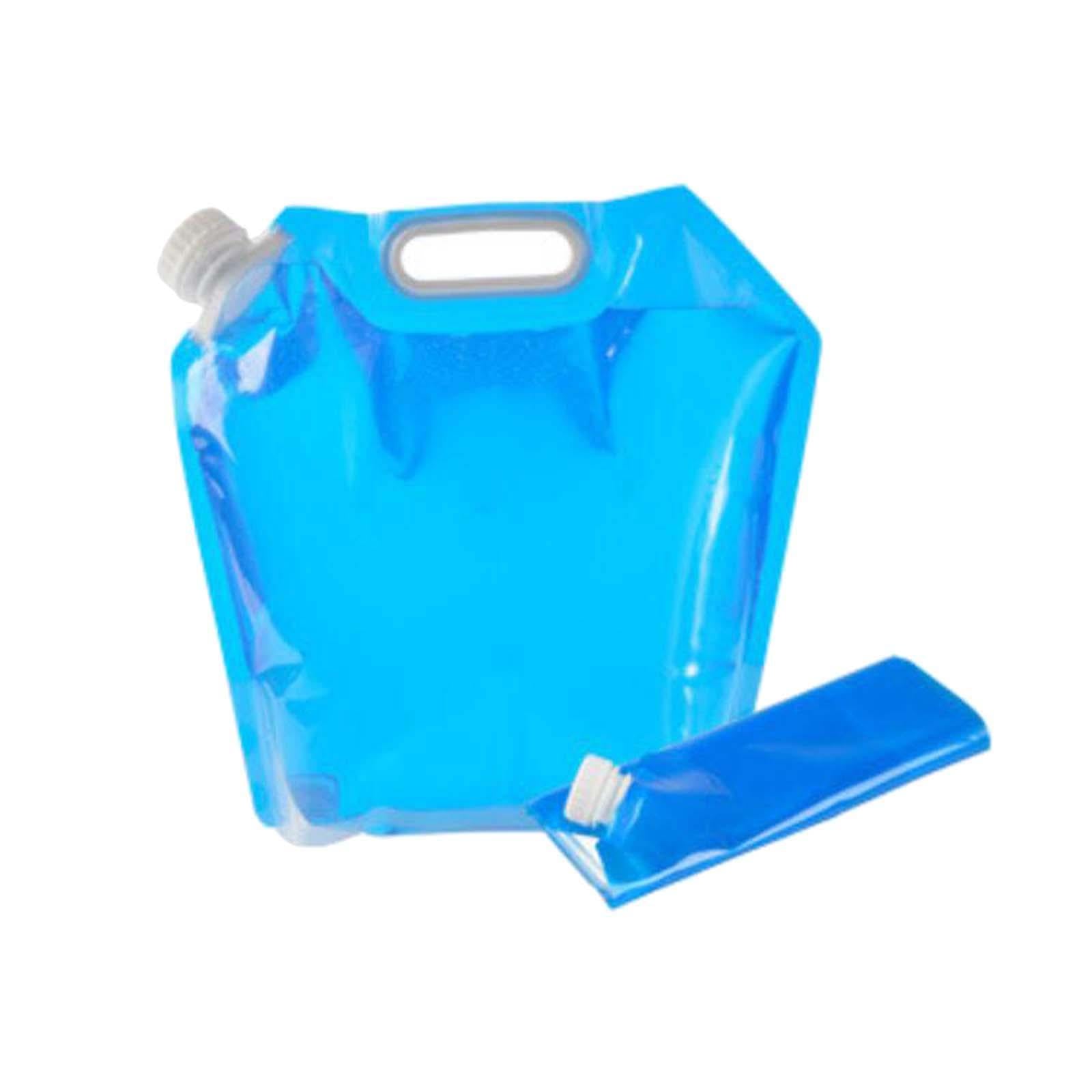 6xWater Storage Jugs Water Bucket Water Carrier Folding Water Container Bag 5L 32.5cmx30.5CM