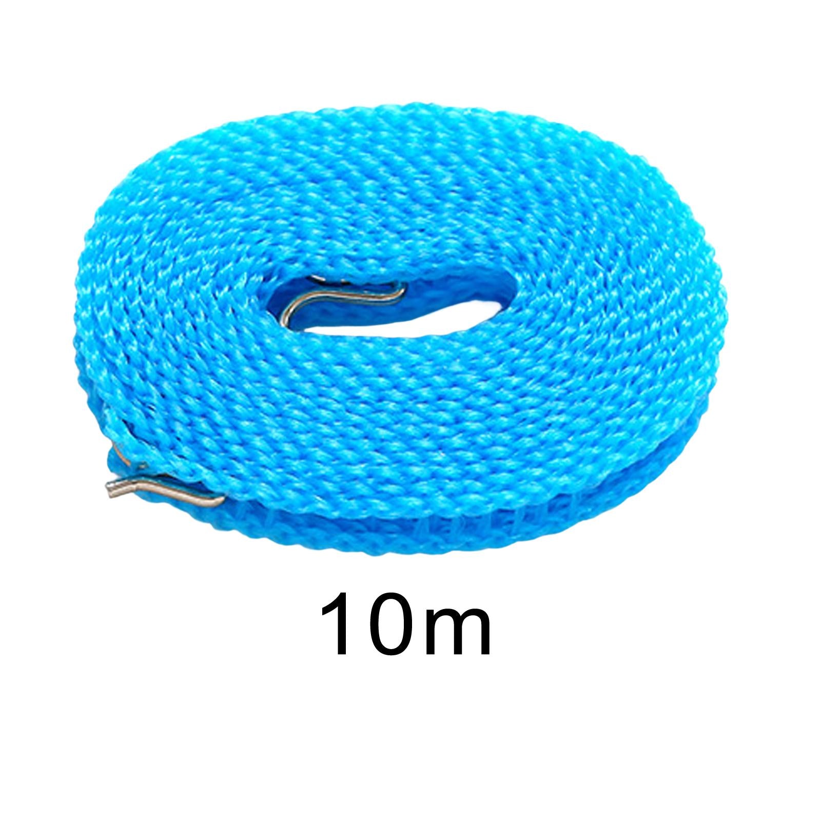 4xClothesline Stretchy Portable Laundry Cord for Garden Camping Accessories RV blue 1000cm