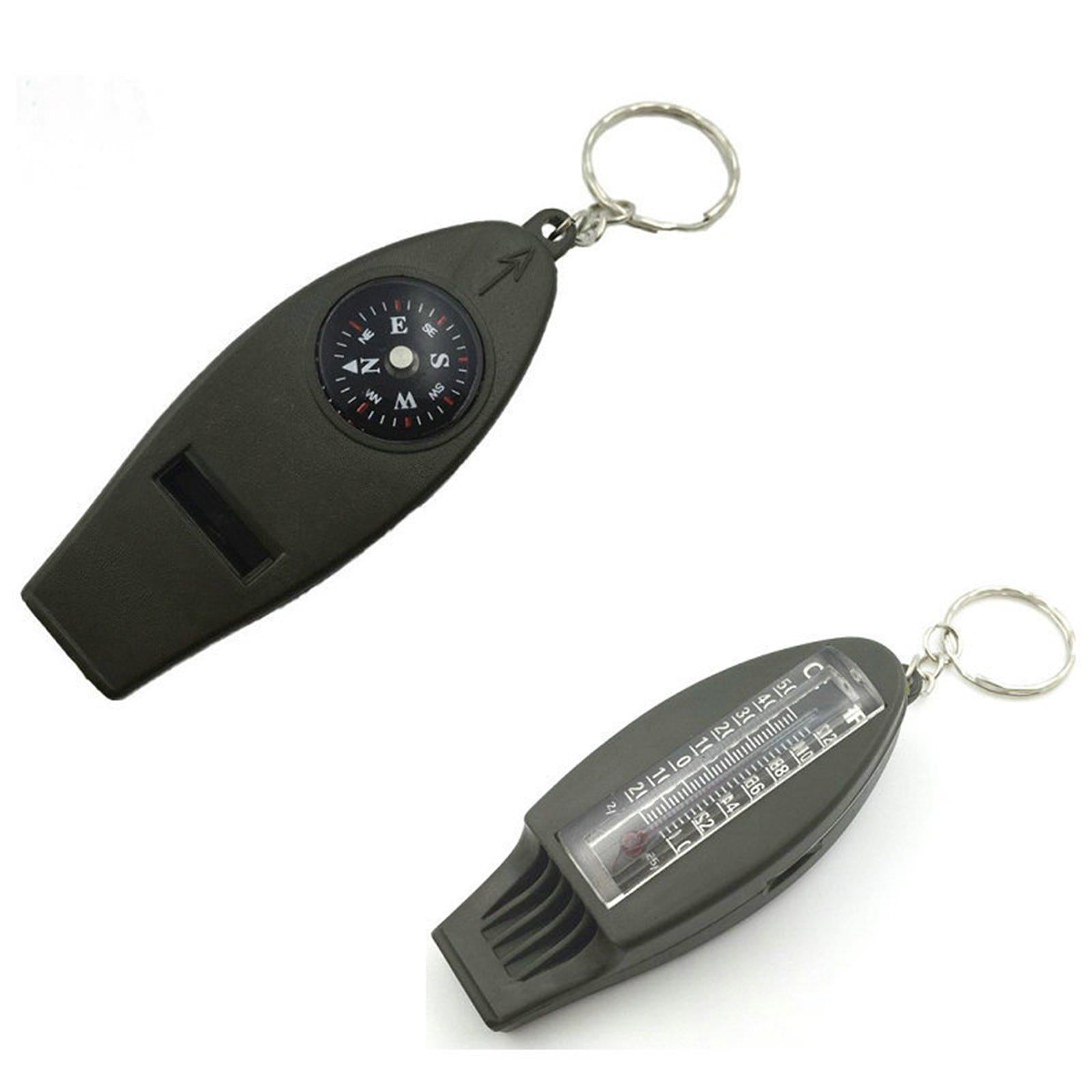 2xWhistle compass Multifunctional Whistle for Fishing Emergency Hiking