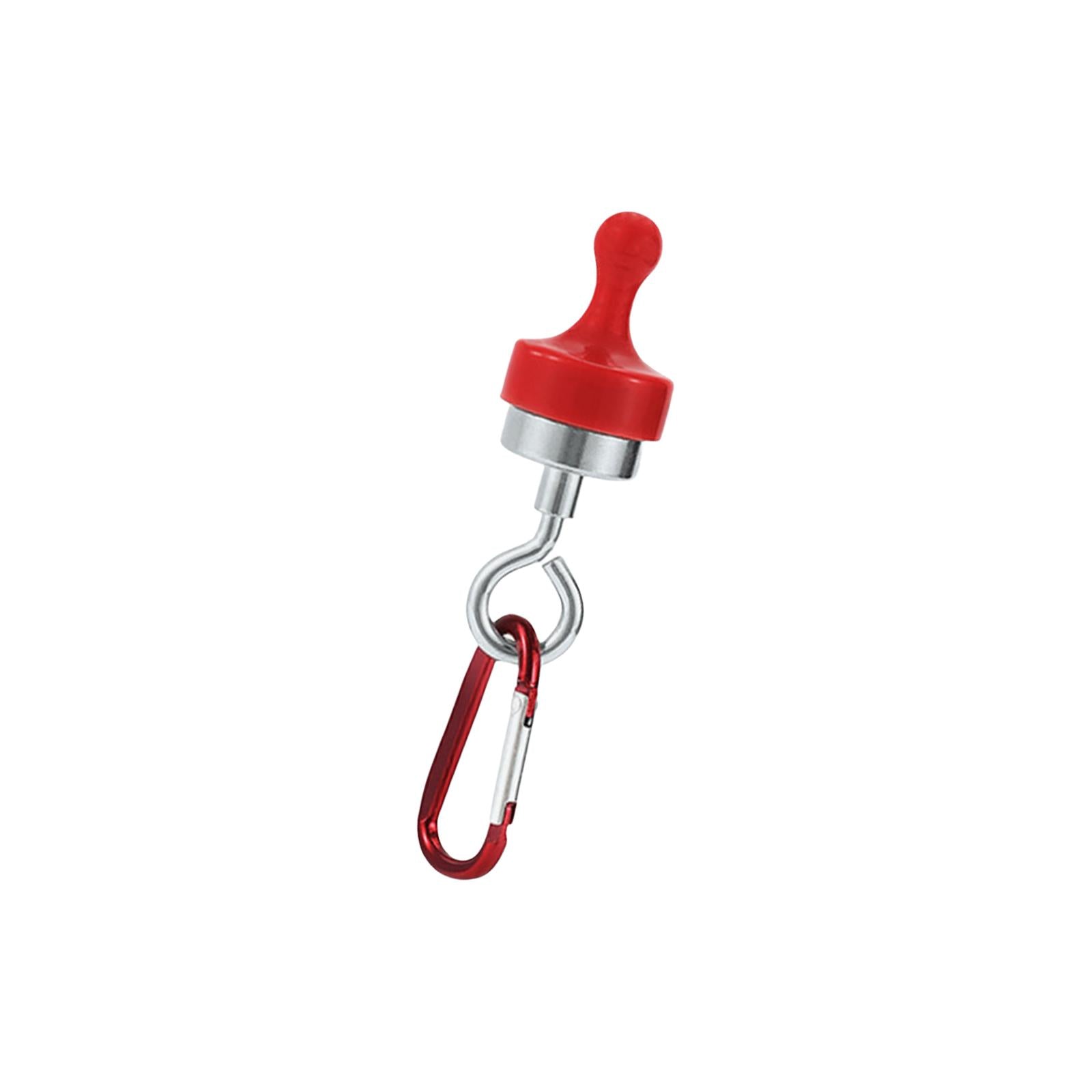 3xMagnetic Hooks Heavy Duty Camping Strong Magnetic Tent Light Hook for Garden Red