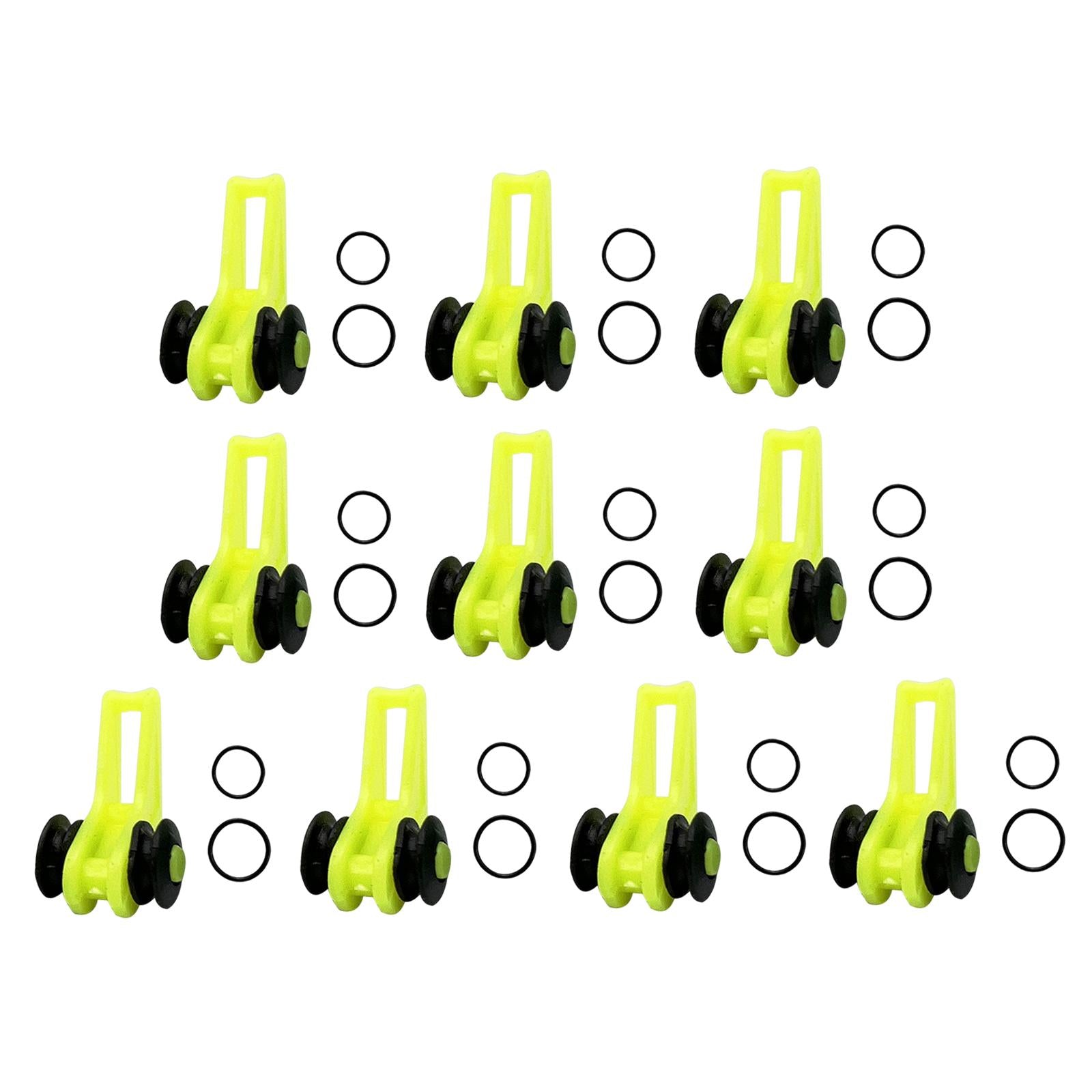 3x10x Fishing Hooks Keeper Hook Keeper for Lures Mini Fishing Rod Hook Keepers green