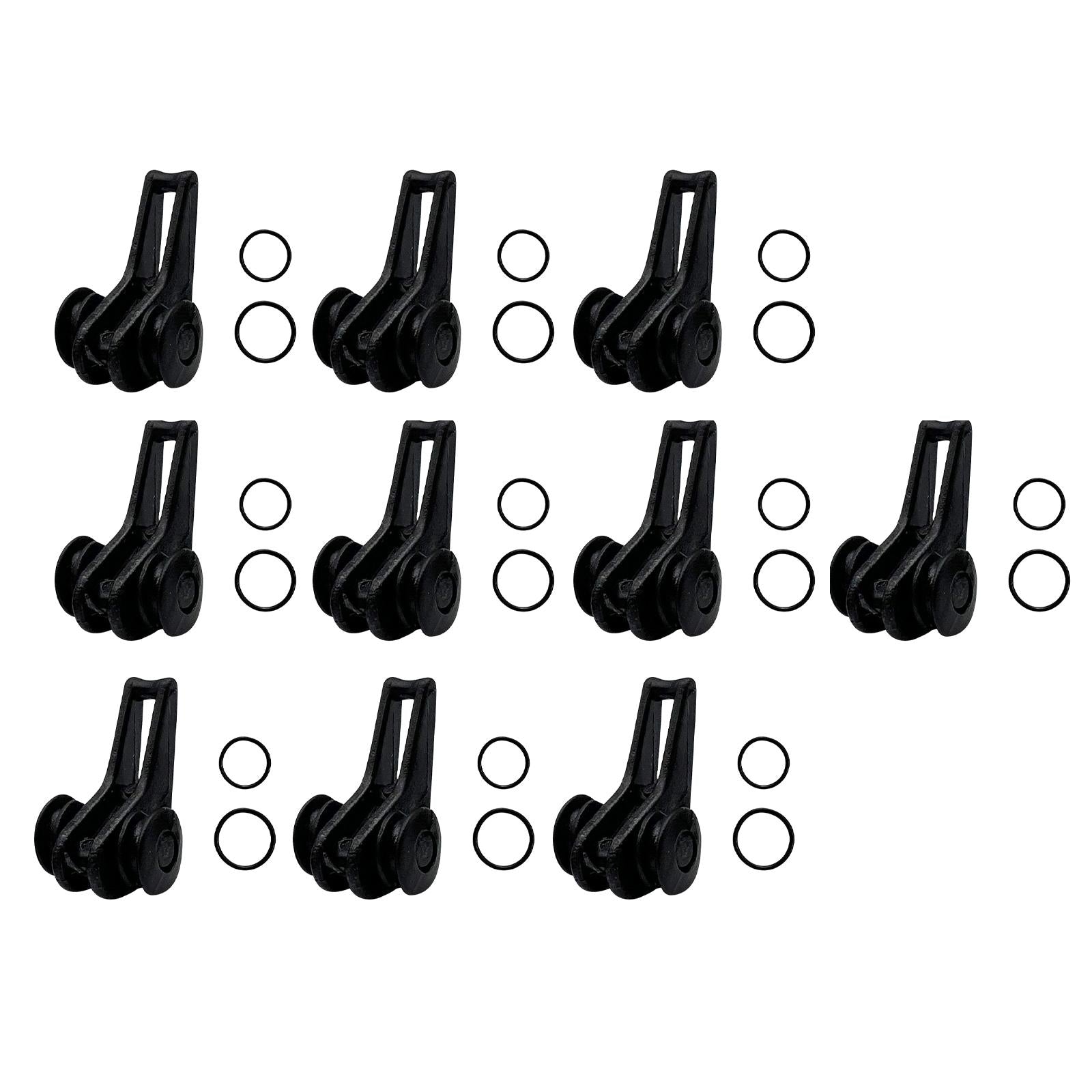 5x10x Fishing Hooks Keeper Hook Keeper for Lures Mini Fishing Rod Hook Keepers black