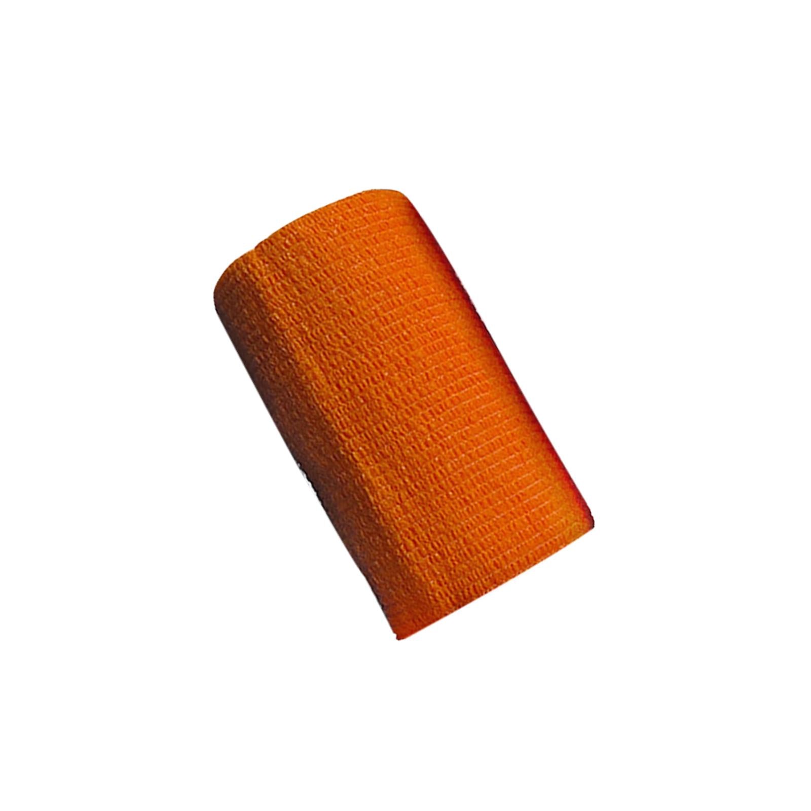 3xVet Wrap 4 inch Wide Non Woven Elastic Self Adherent Wrap for Dogs Pet Ankle Orange