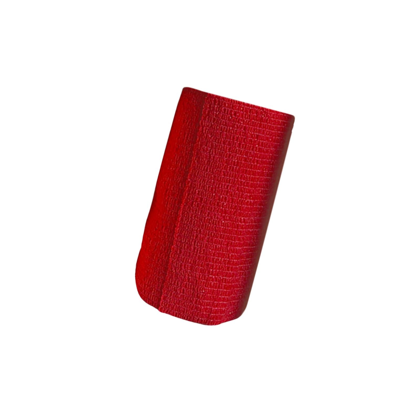 2xVet Wrap 4 inch Wide Non Woven Elastic Self Adherent Wrap for Dogs Pet Ankle Red