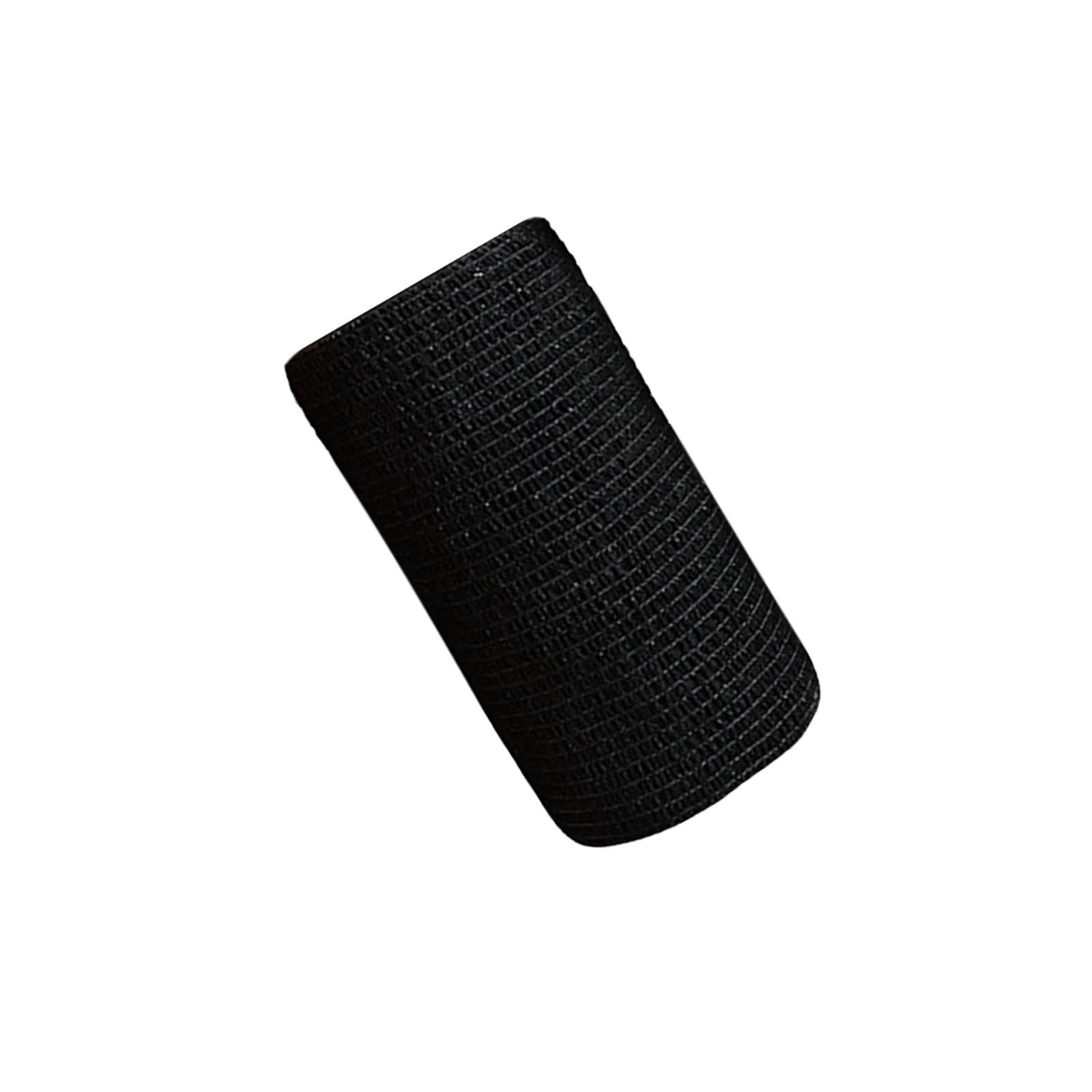 2xVet Wrap 4 inch Wide Non Woven Elastic Self Adherent Wrap for Dogs Pet Ankle Black