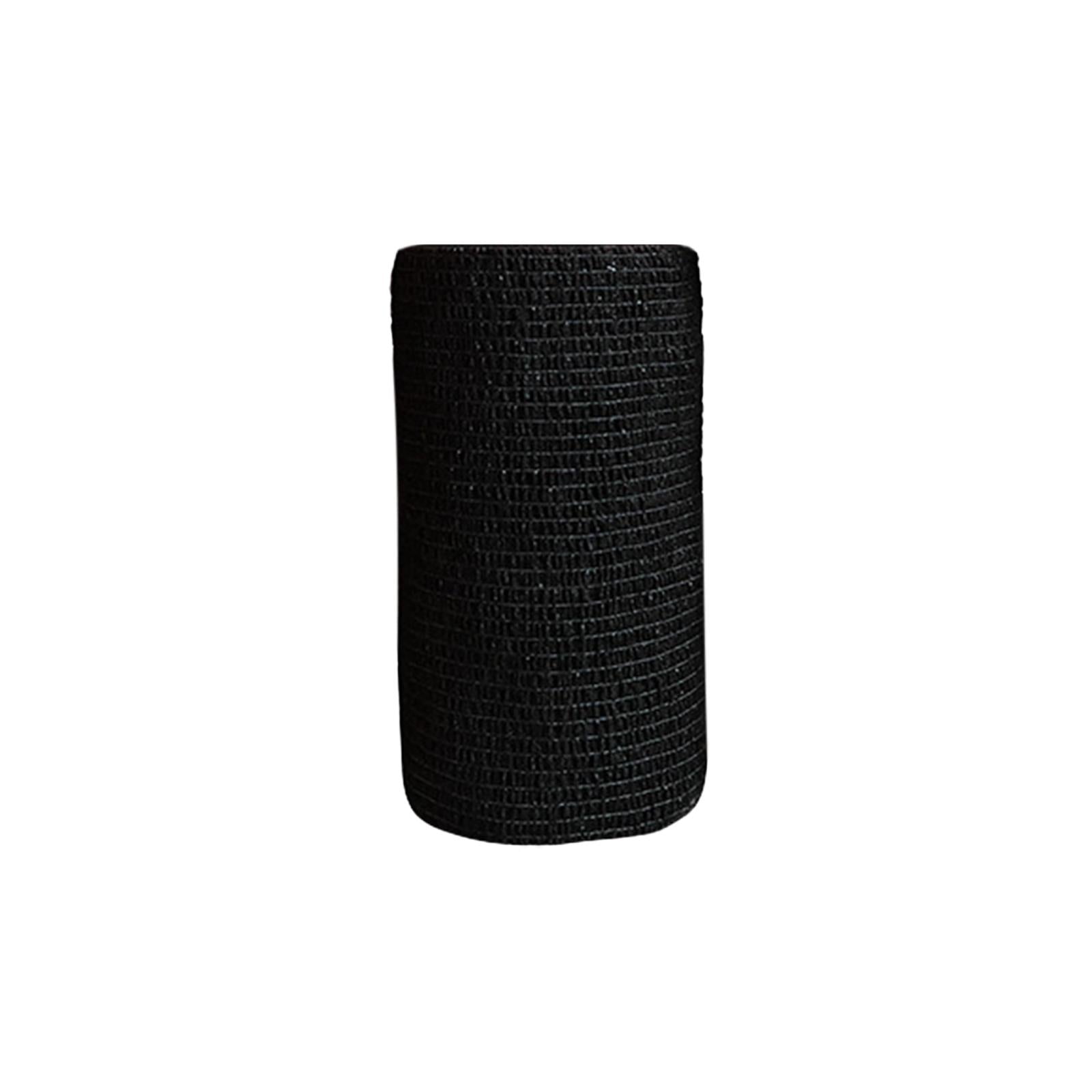 4xVet Wrap 4 inch Wide Non Woven Elastic Self Adherent Wrap for Dogs Pet Ankle Black