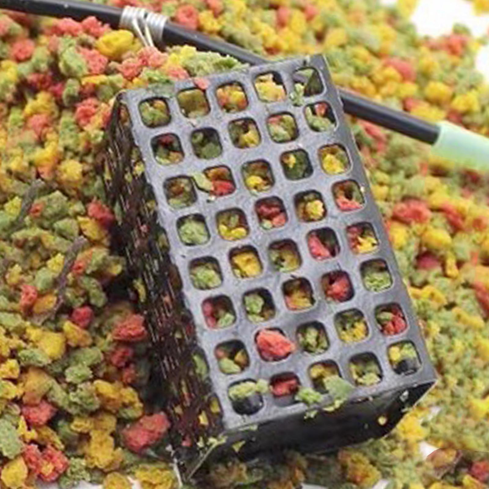 4xFishing Cage Feeder Outdoor Tools Fishing Lure Cage for Prawn Lobster Minnow 50g