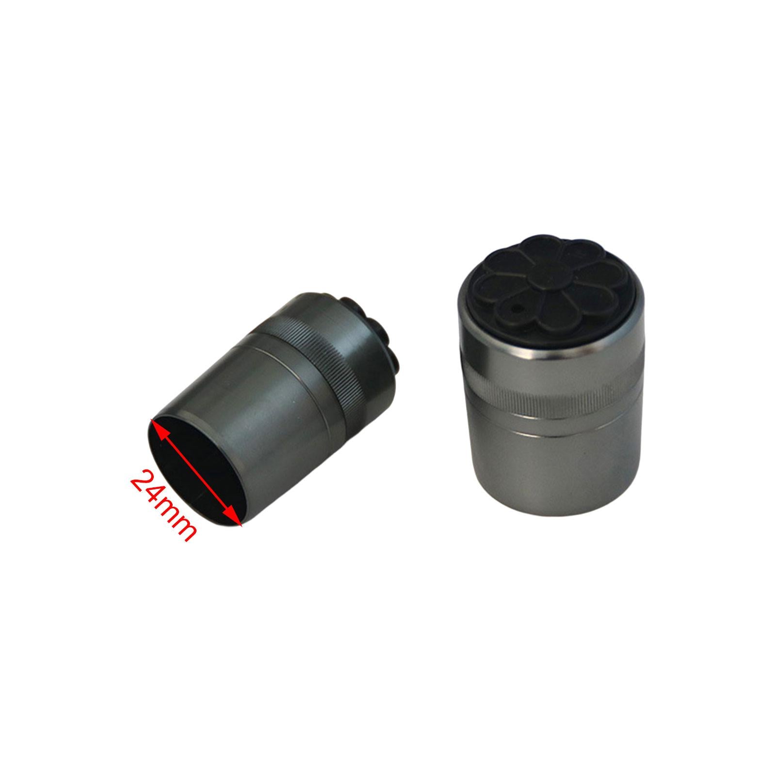 2xFishing Rod Butt Cap Black Easy to Install End Cover Repair Building 24mm