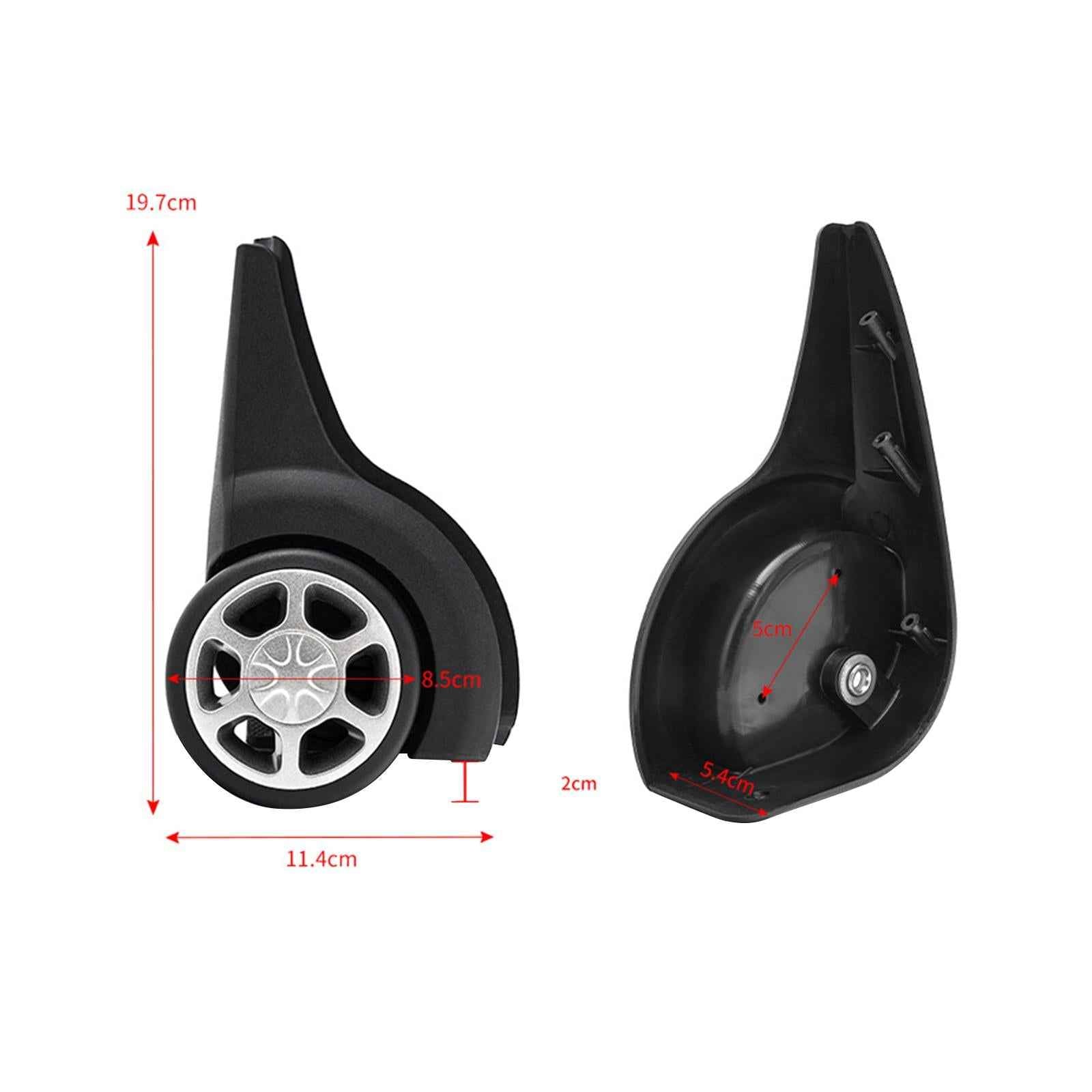 2x Replacement Luggage Wheels Travel Case Silent Suitcase Bag Trolley Wheels