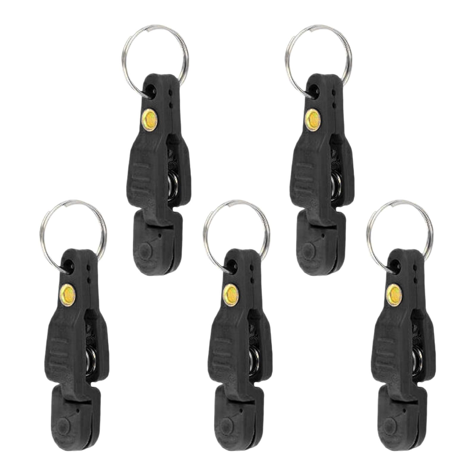 2x5 Pieces Heavy Tension Snap Release Clips for Weight Boat Fishing Downrigger Black