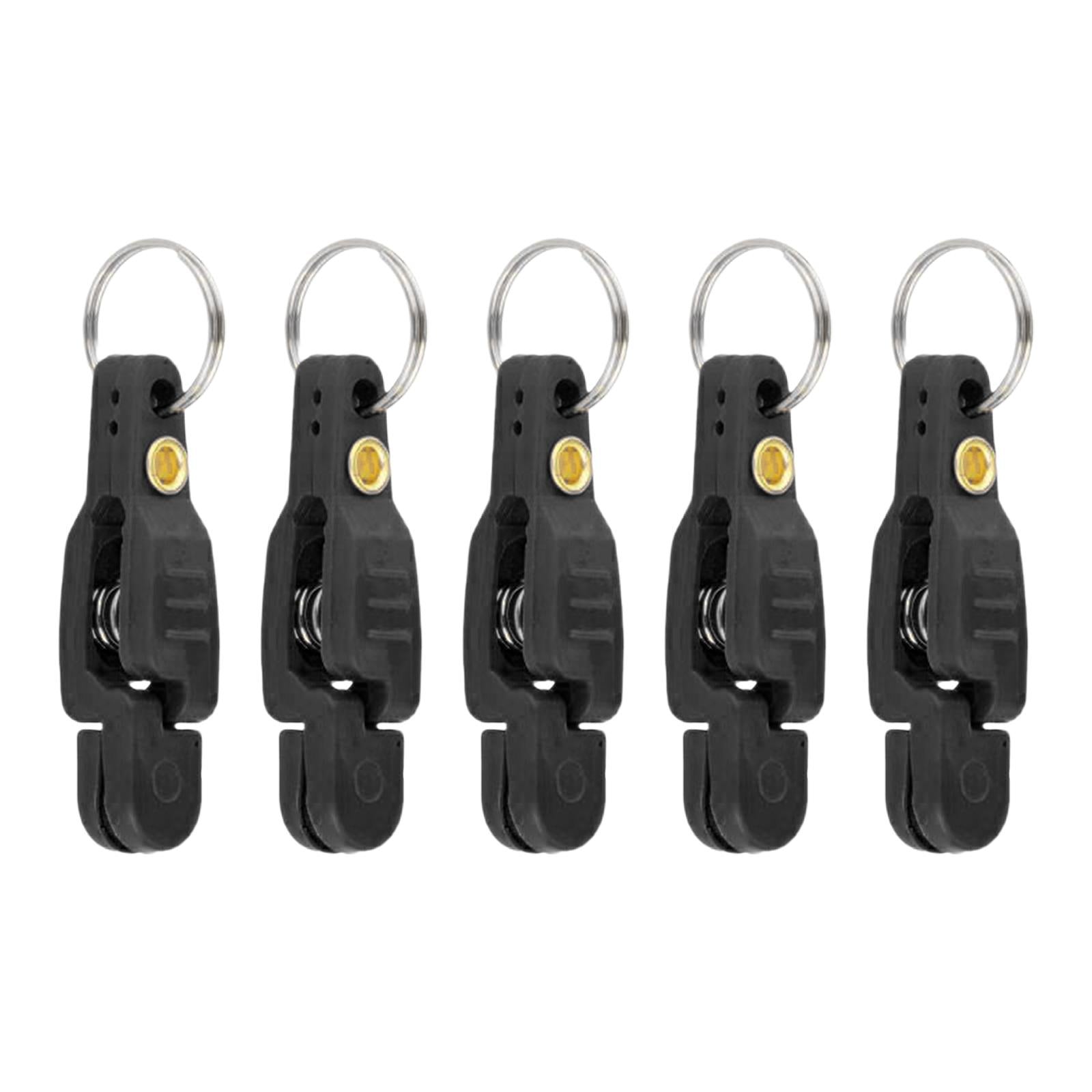 2x5 Pieces Heavy Tension Snap Release Clips for Weight Boat Fishing Downrigger Black