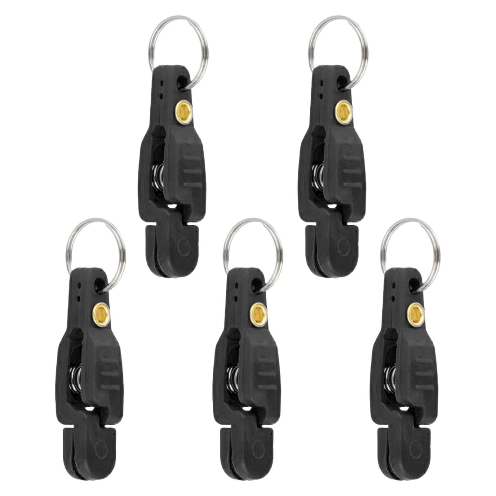 2x5 Pieces Heavy Tension Snap Release Clips for Weight Boat Fishing Downrigger Black