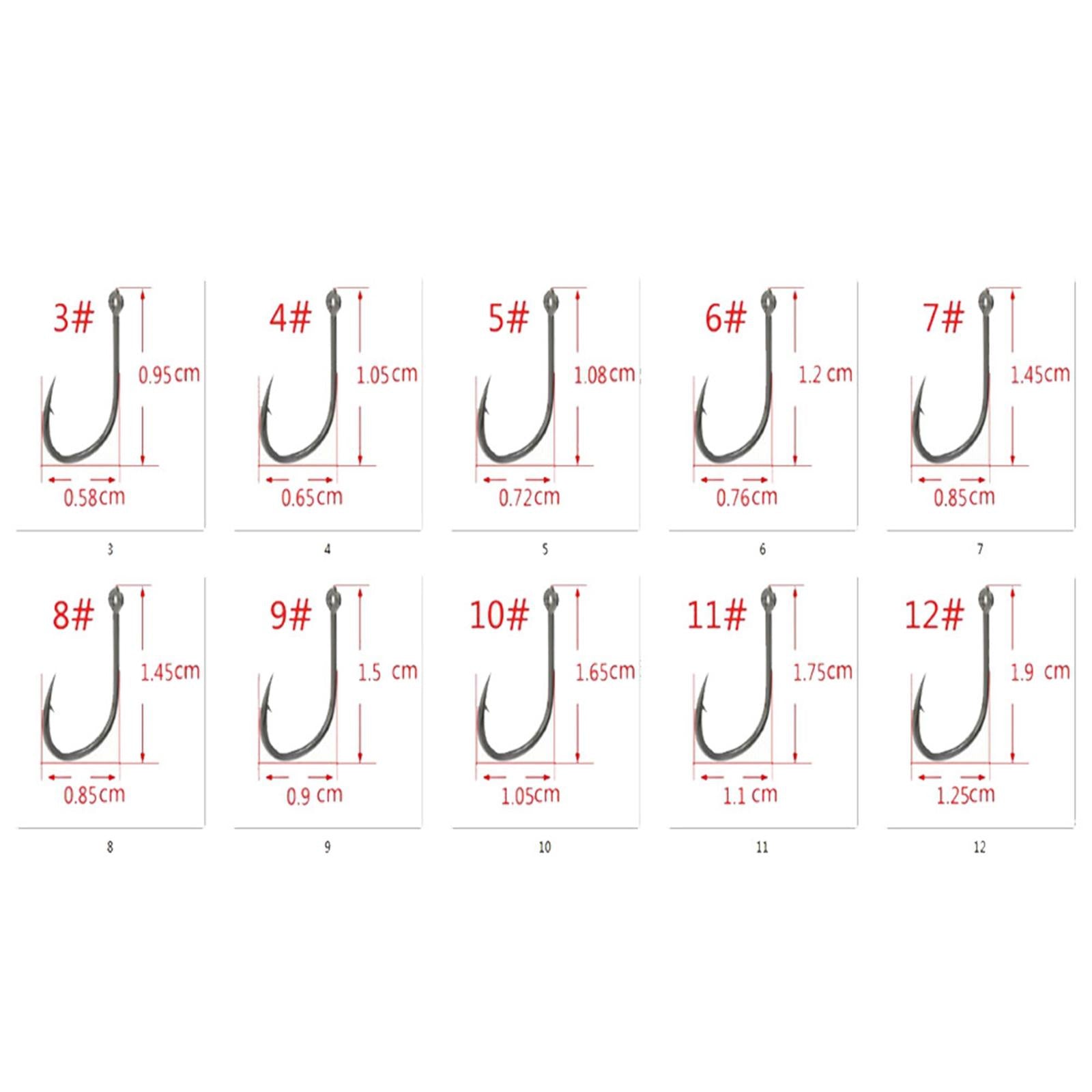 4xAutomatic Fishing Hook Hooks Fishing Hooks for Lakes Ice Fishing size 4