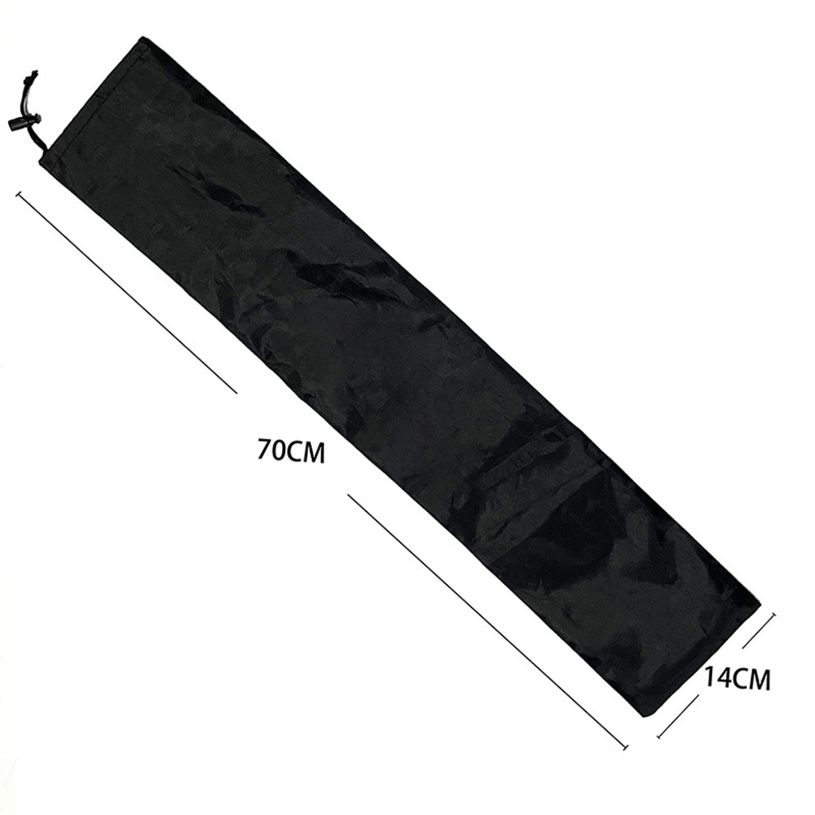 4xTrekking Pole Carrying Bag Adjustable Strap Waterproof Tent Pole Storage Bag 14cmx70 cm