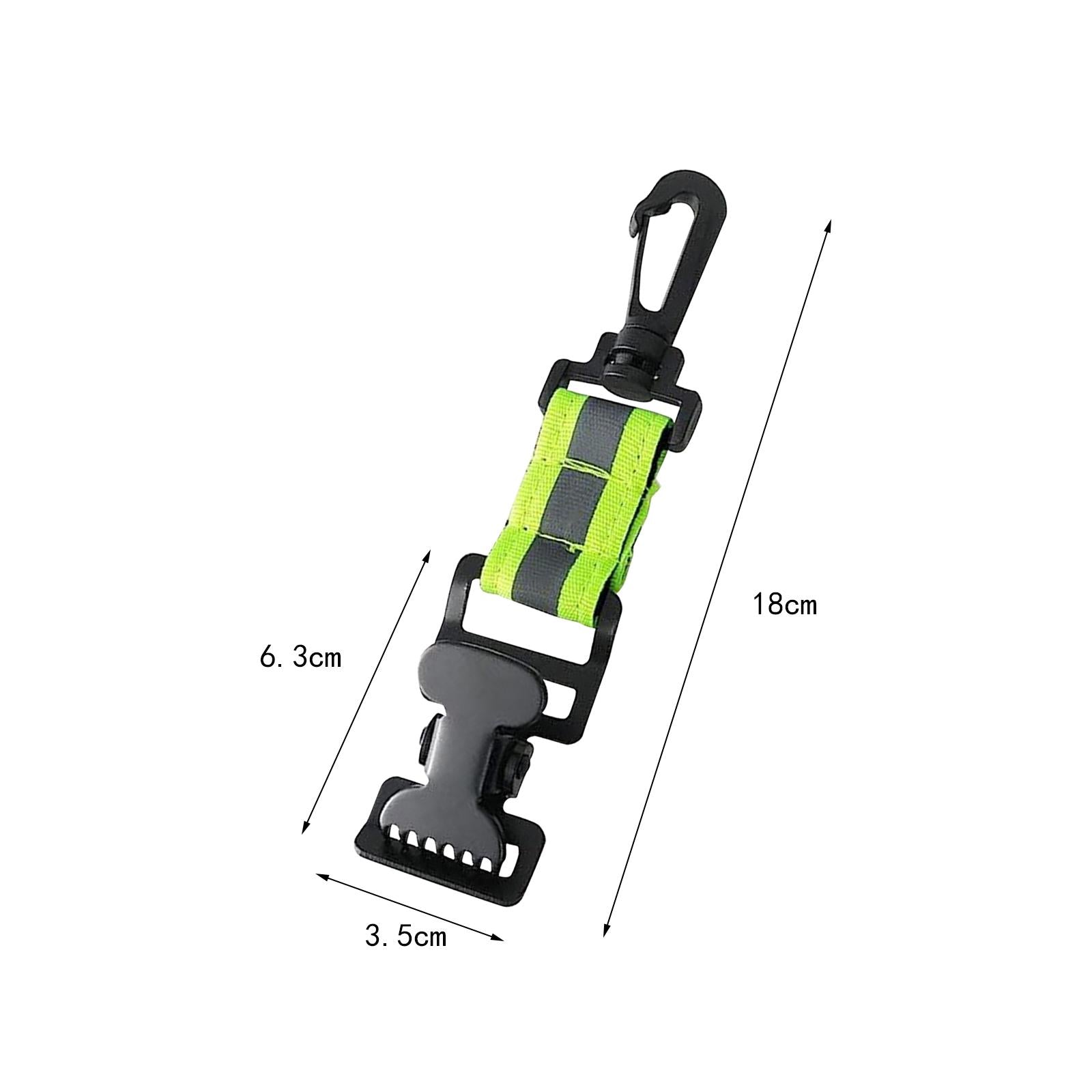 2xFirefighter Glove Strap for Welding Gloves 2 Clips Outdoor Tool Turnout Gear Green