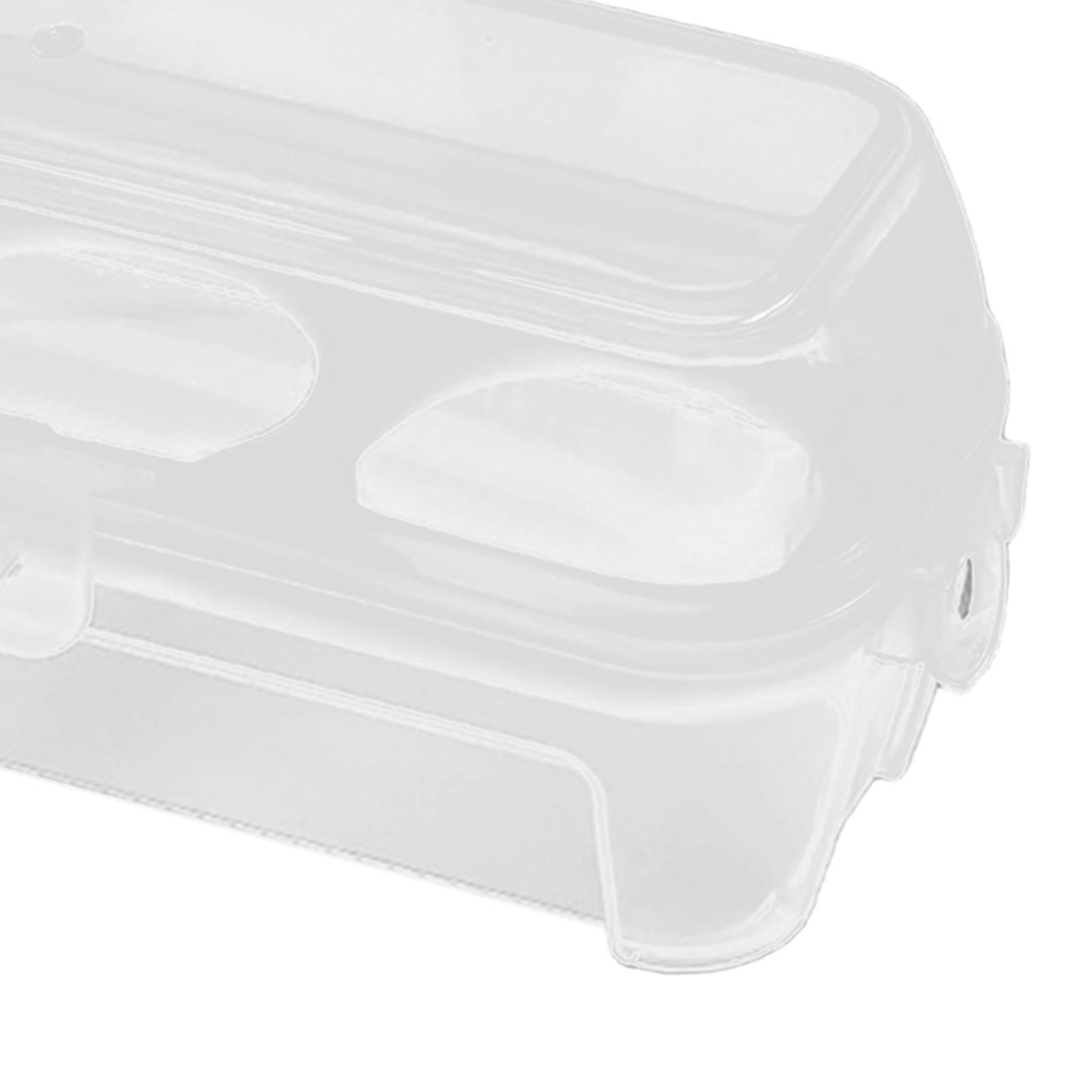 2xEgg Storage Box Organizer Travel Egg Carrying Case Hiking Egg Container Case 3 Grids 15.5x6.5x6cm