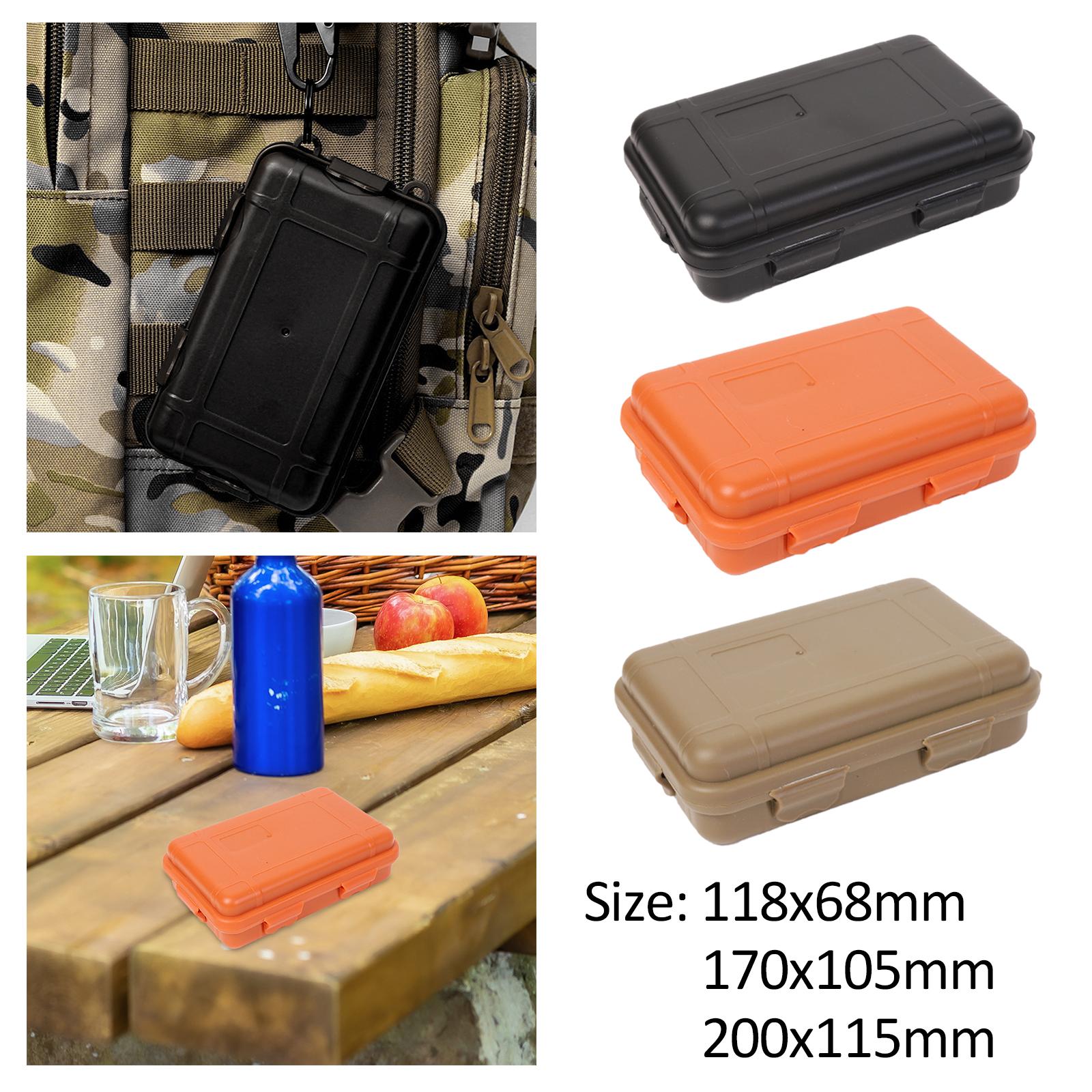 3xTool Box Dust Resistant Storage Case for Camping Backpacking Accessories S Black