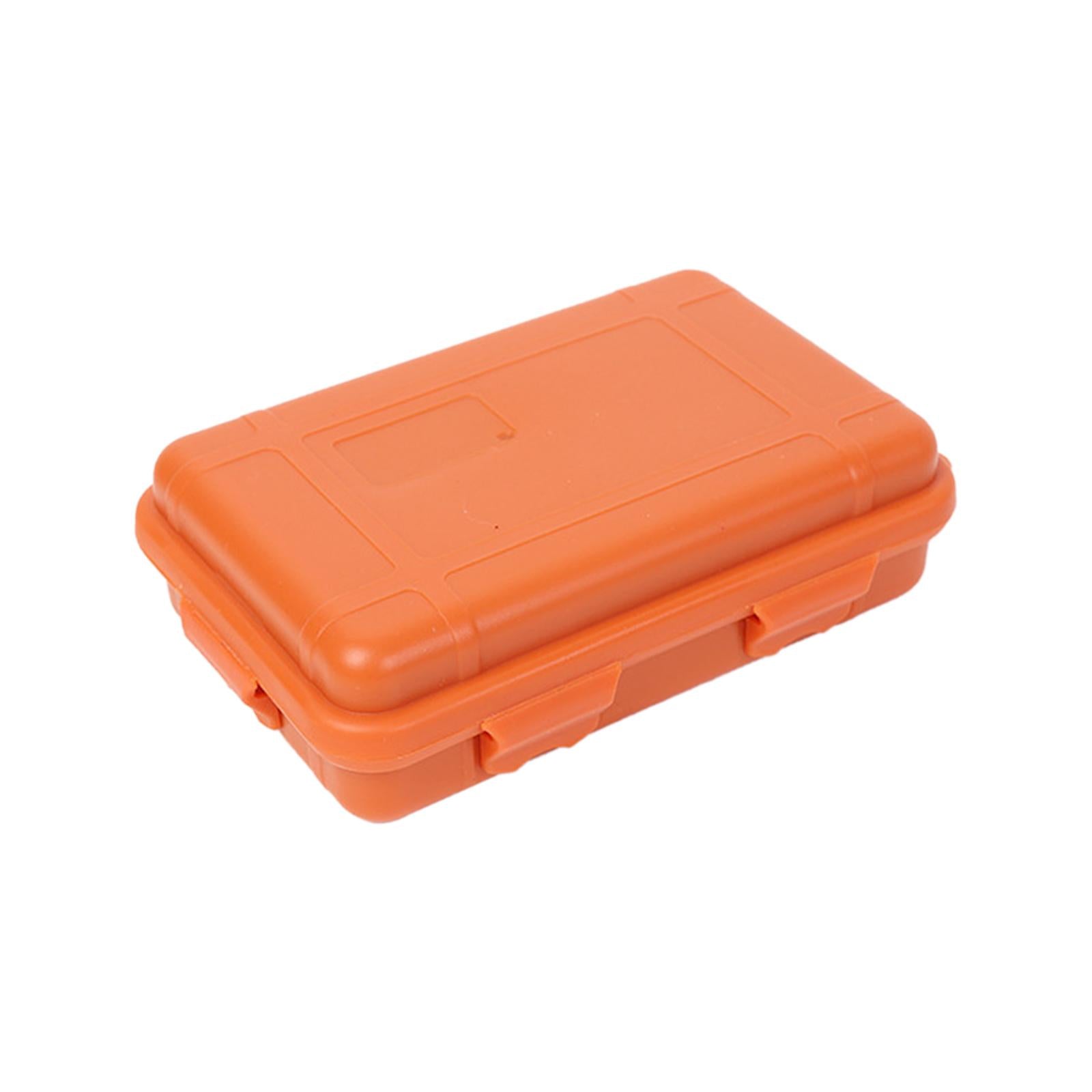2xTool Box Dust Resistant Storage Case for Camping Backpacking Accessories Small Orange