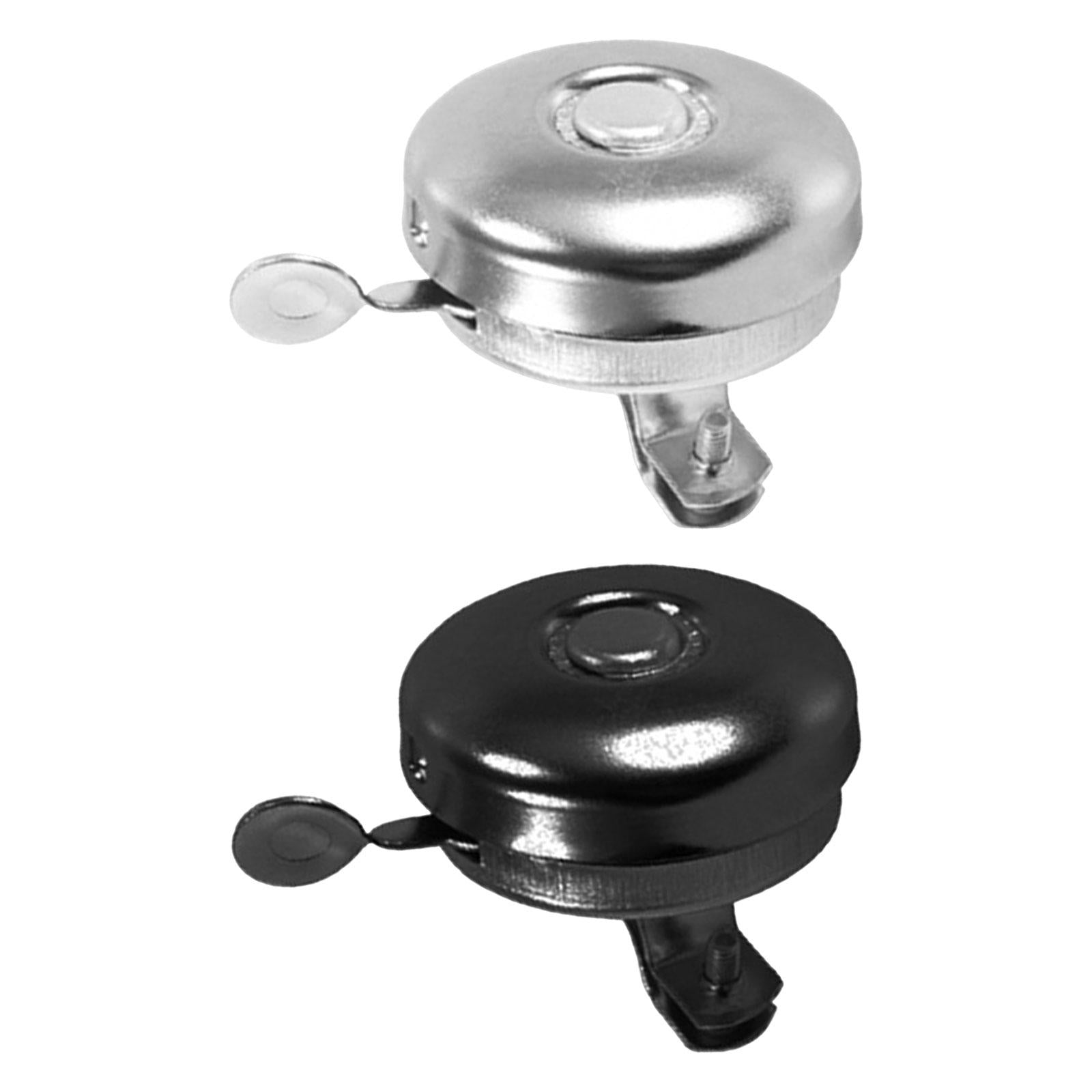 2xBike Bell Cycling Accessories Bicycle Bell for Men Women Mountain Road Bikes Silver