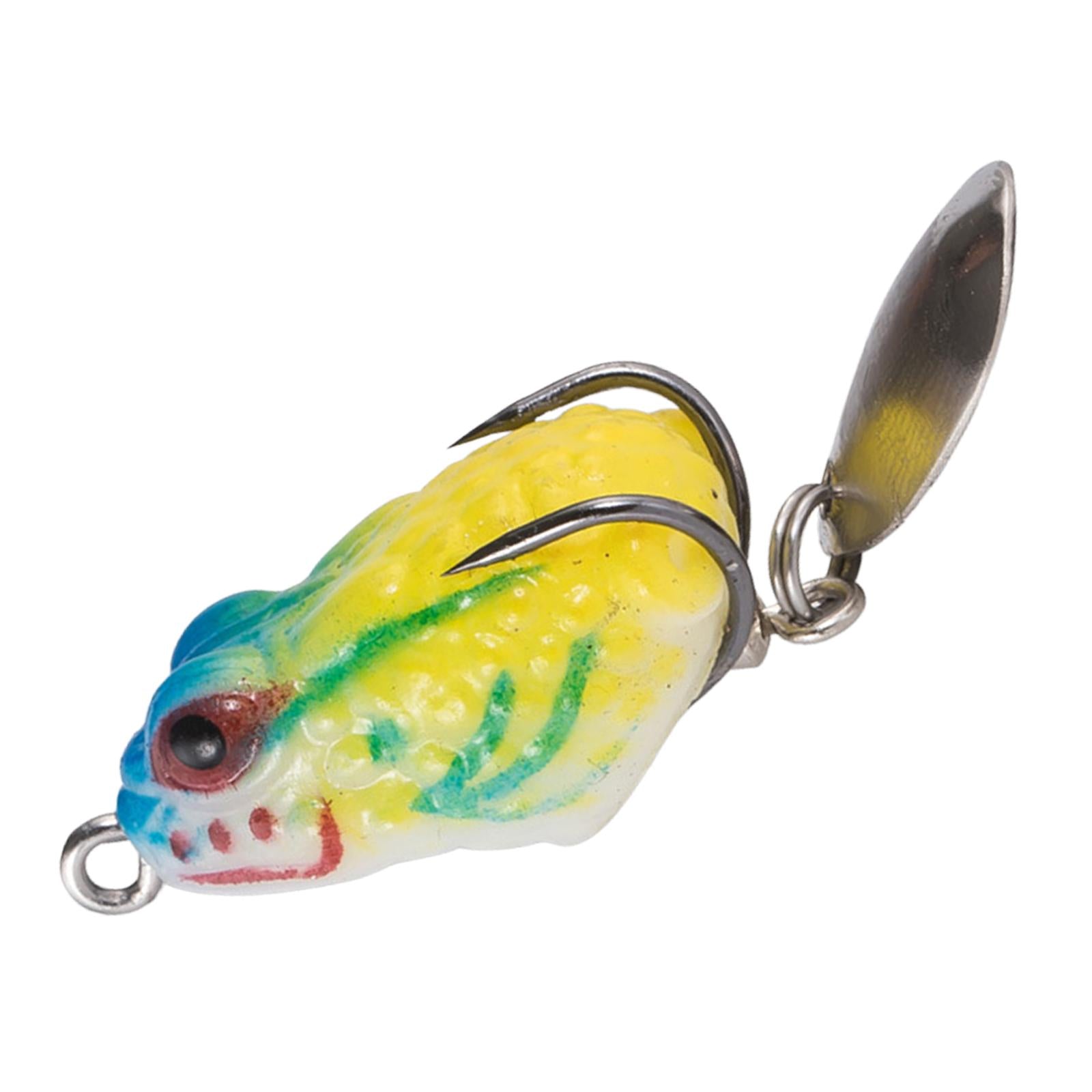 4xFrog Lure Bass Bait Metal Sequin Swimbait Float on Water Lure for Freshwater Style H