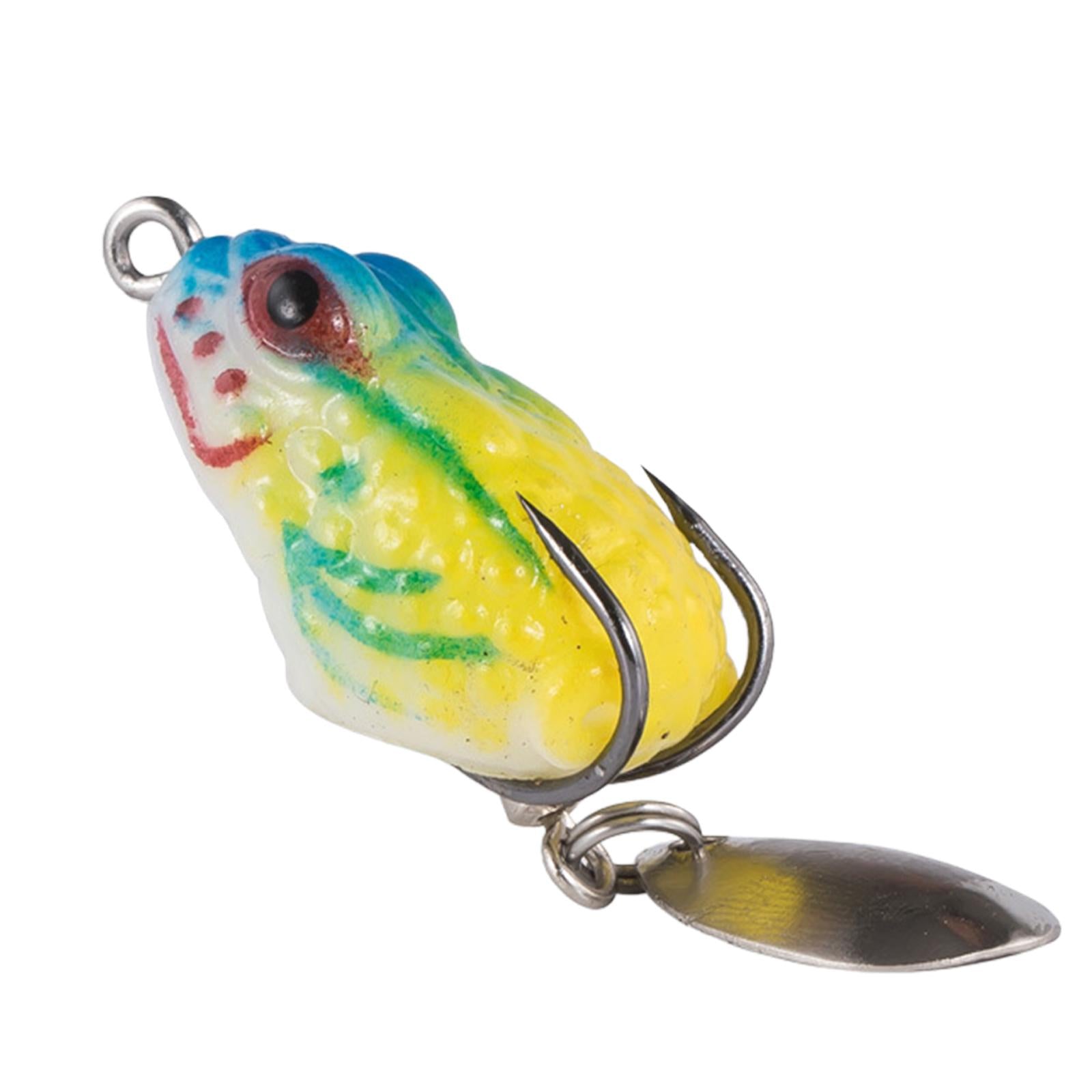 4xFrog Lure Bass Bait Metal Sequin Swimbait Float on Water Lure for Freshwater Style H