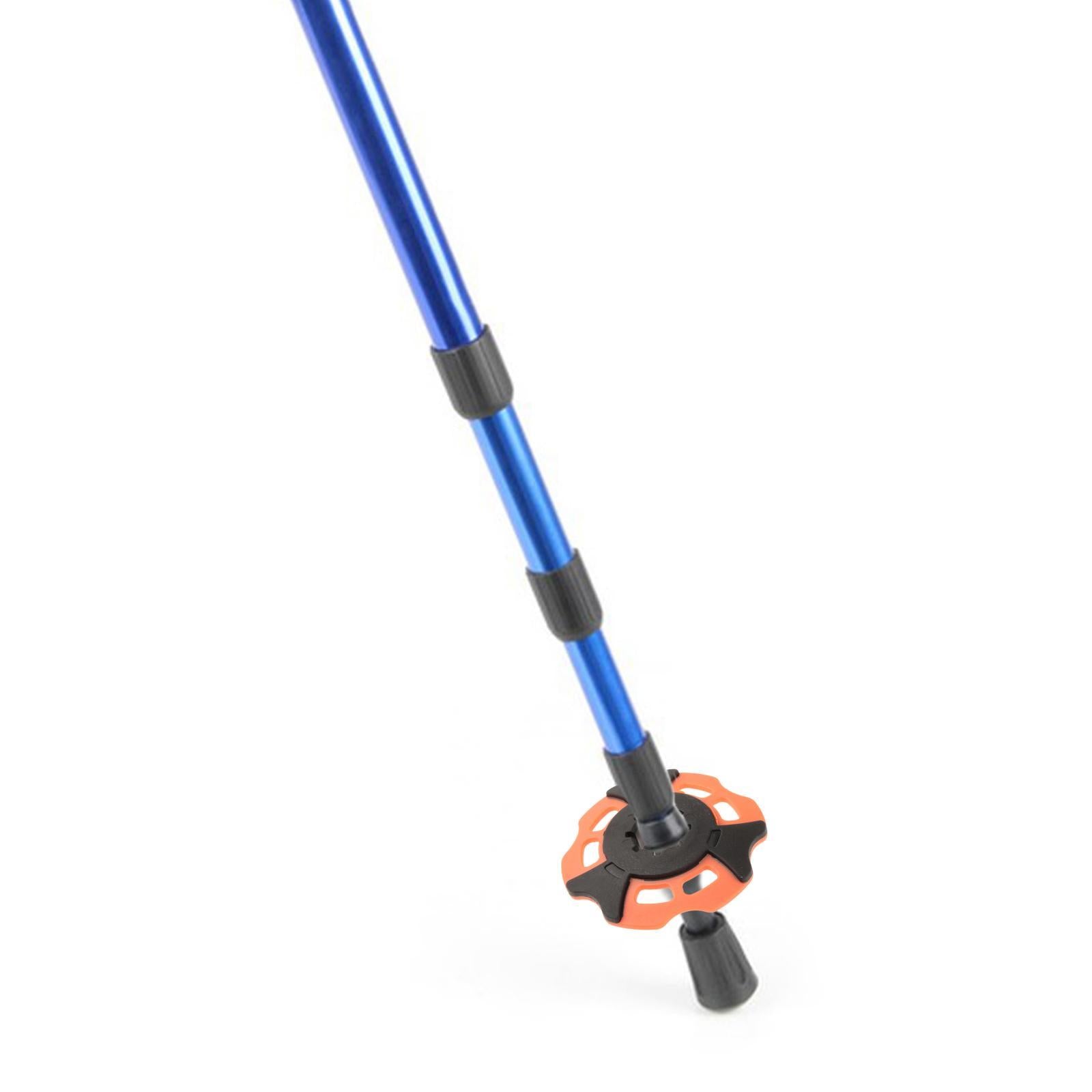 2xTrekking Pole Snowflake Basket Hiking Poles for Trekking Outdoor Backpacking Orange