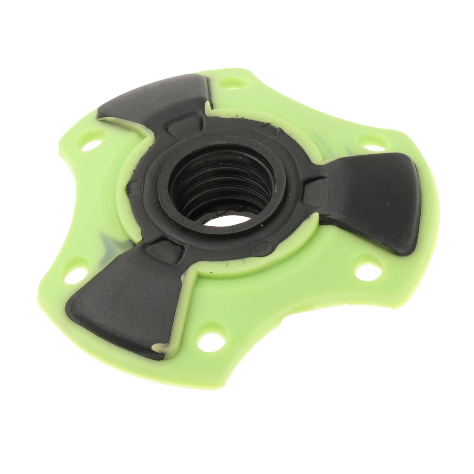 2xTrekking Pole Snow Basket 15mm Screw on Removable Mud Holder Ski Pole Basket Green