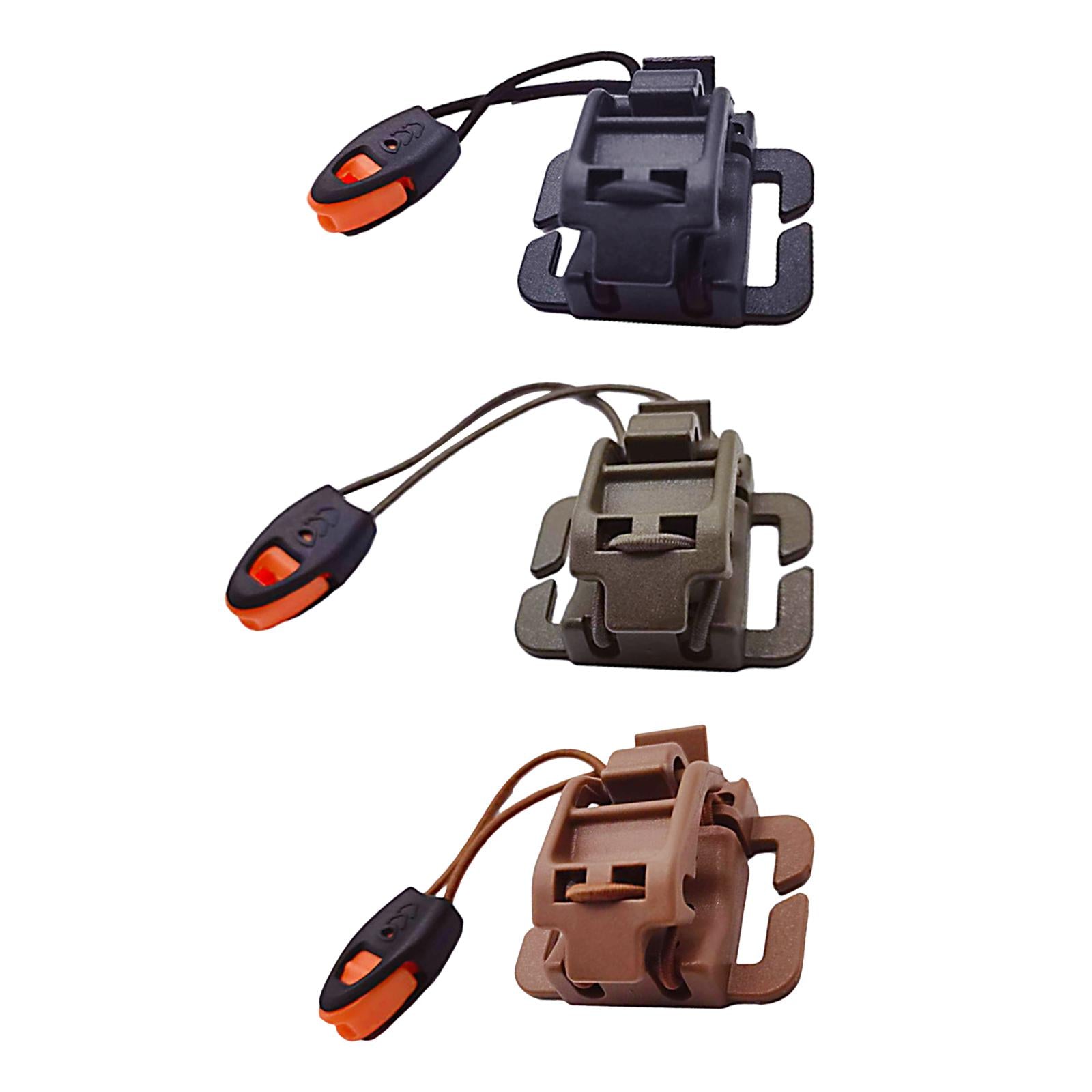 4xEngineering Shovel Ice Axe Clip Multifunctional Outdoor Wheel Clip Black