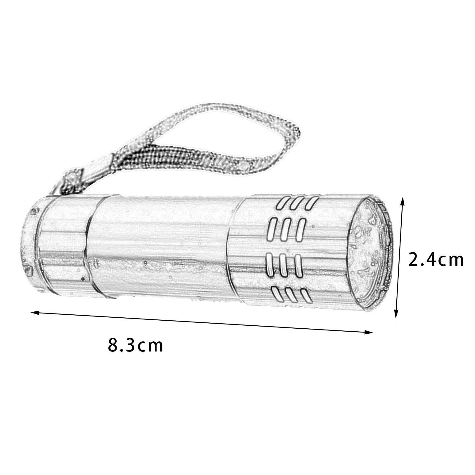 3xMini Flashlight Small Flash Light Flashlight for Hiking Backpacking Home Blue