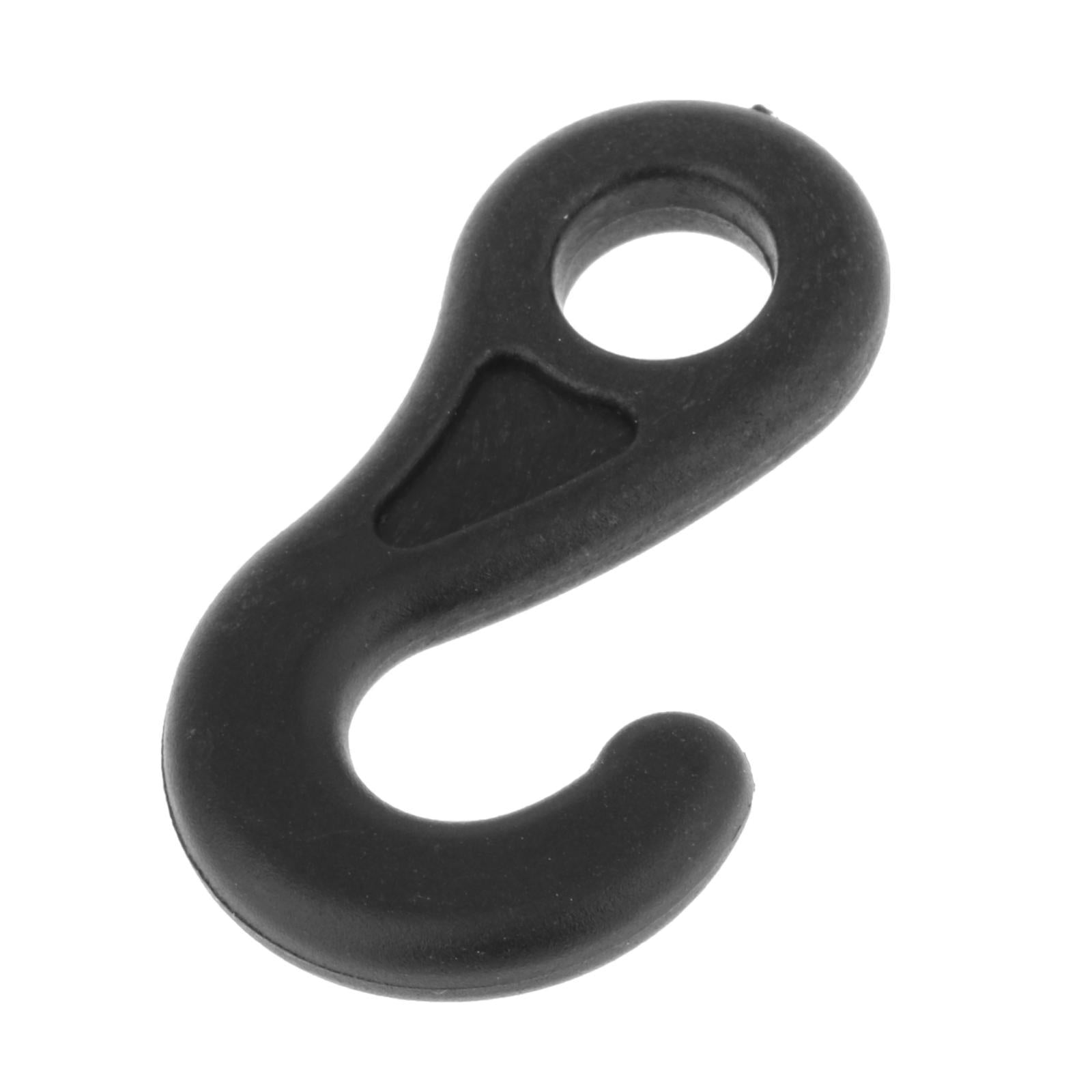 4x10Pcs Bungee Cord Hooks Elastic Rope Hook for Outdoor Uses Kayak Canopy Tarp