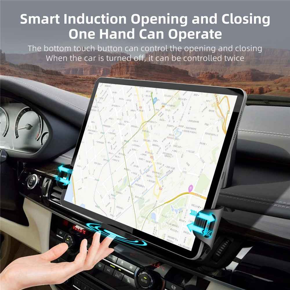 S15 Car Dashboard/Air Vent Mount Automatic Clamping Wireless Charger Phone Holder Charging Stand