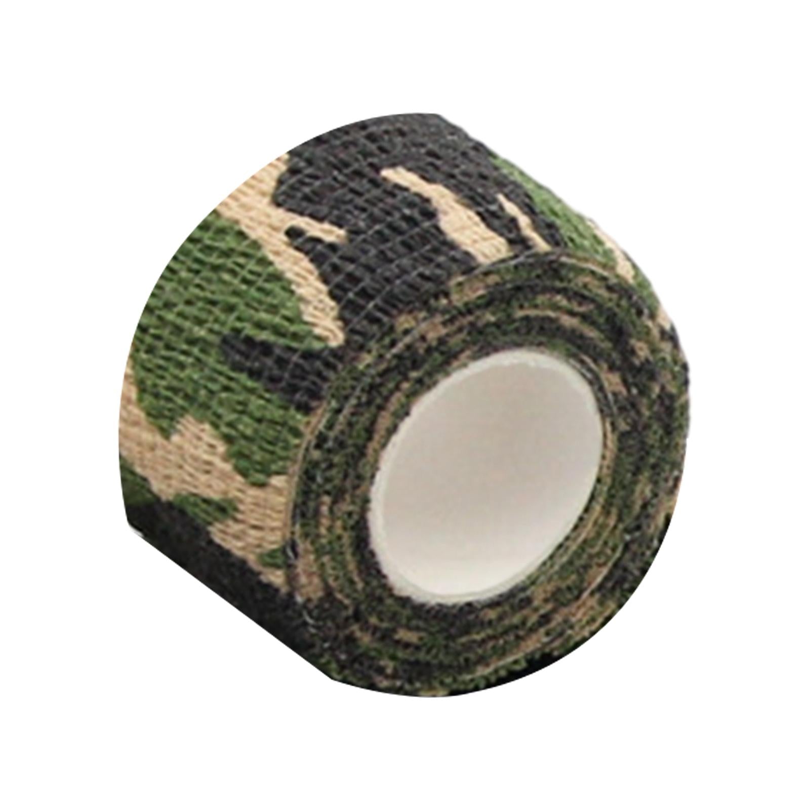 2xSelf Adhesive Bandage Band for Fingers Wrist Ankle Hiking First Aid Supplies Green Color Black