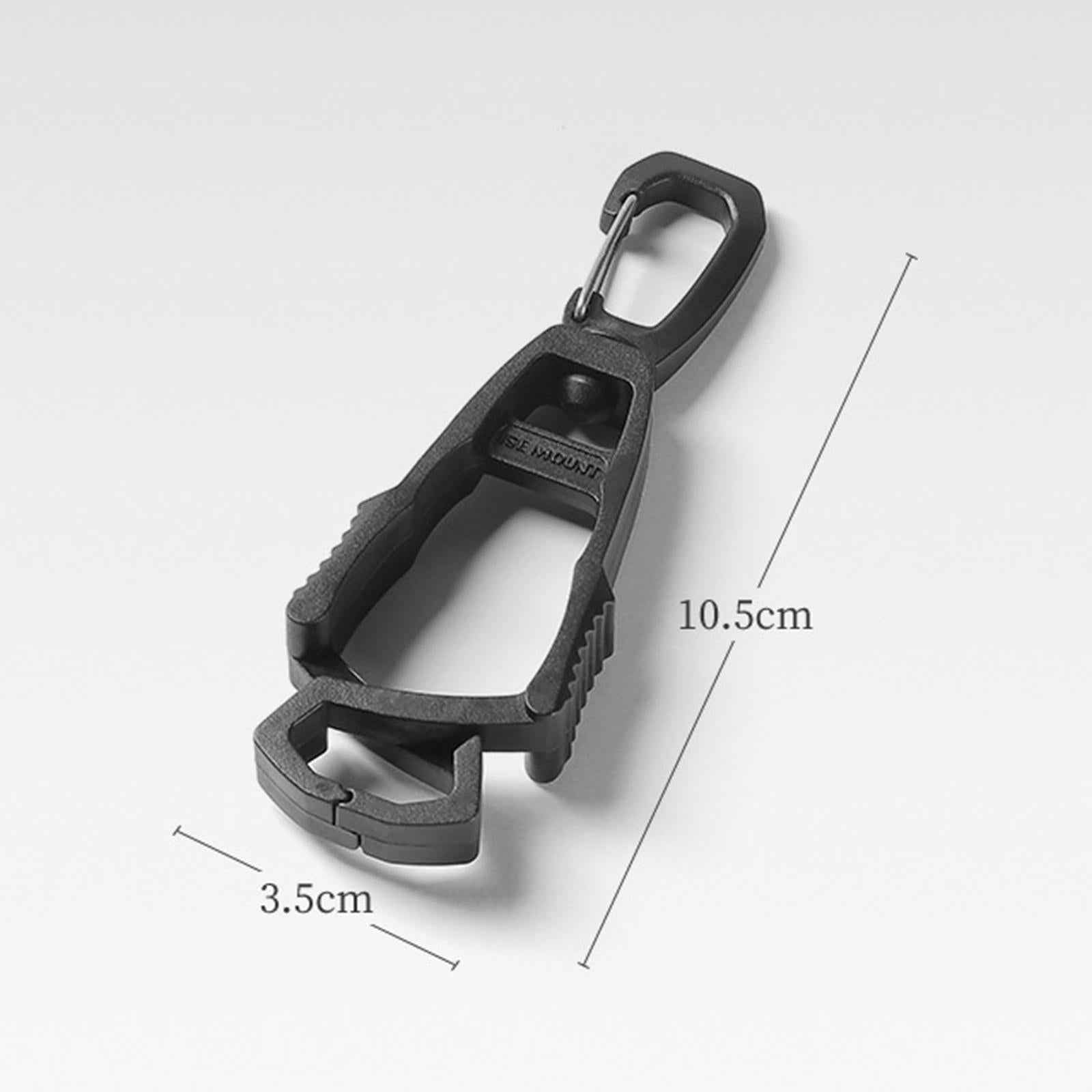 Outdoor Glove Clip Anti Lost Multipurpose Hook for Outdoor Belt Loop Glasses Black