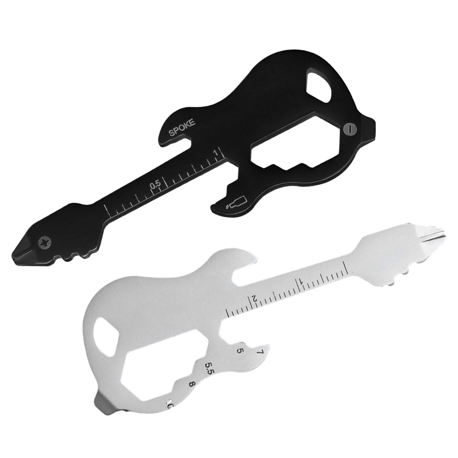 3xMultitool for Keychain Survival Pocket Tool for Traveling Backpacking Hiking black