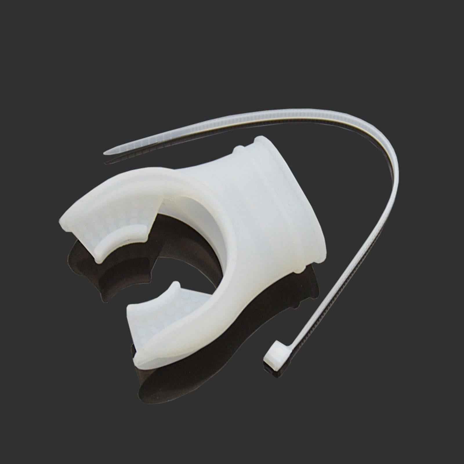Diving Regulator Mouthpiece Universal Snorkel Mouthpieces with Regulator Tie White