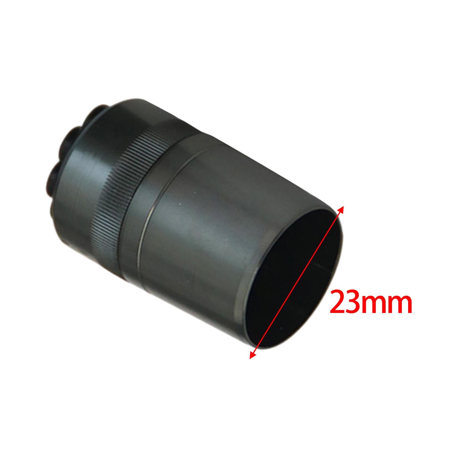 2xFishing Rod Butt Cap Accessories Easy to Install Tool Repair Black End Cover 23mm