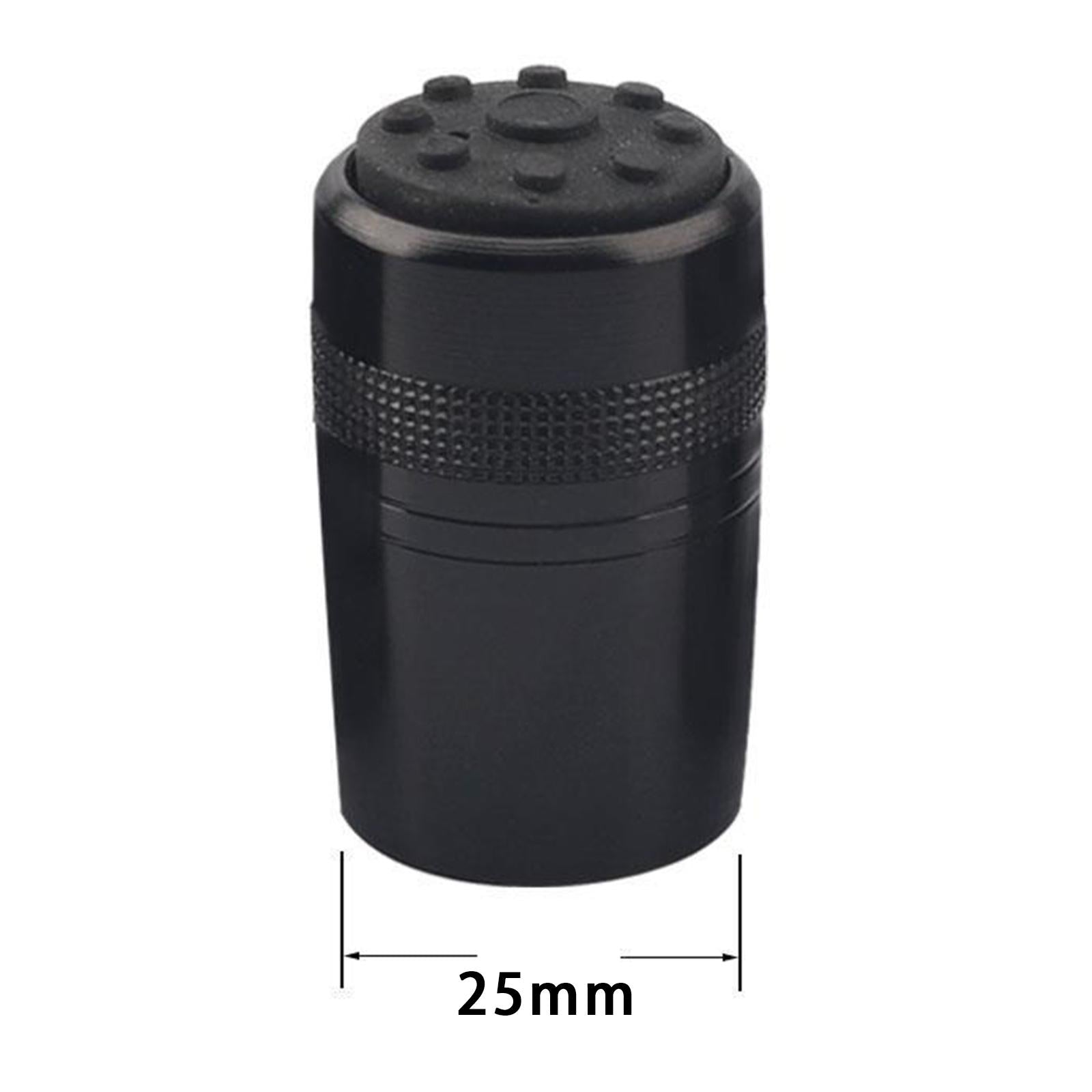 2xFishing Rod Butt Cap Fishing Pole End Cap for Repair Fishing Rod Accessories Black 25mm