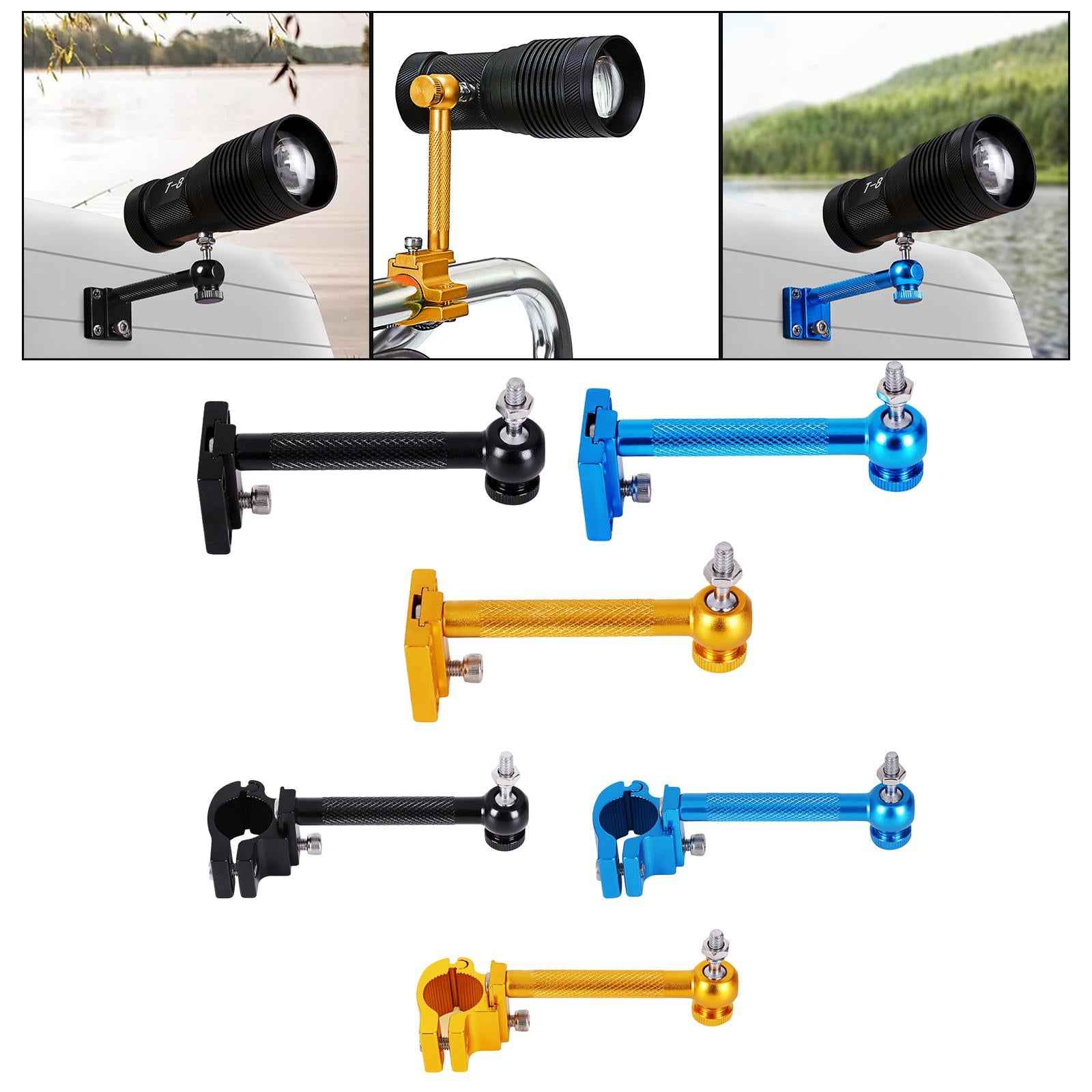 Fishing Light Bracket Lamp Support Multifunctional High Strength Light Stand For Box Black