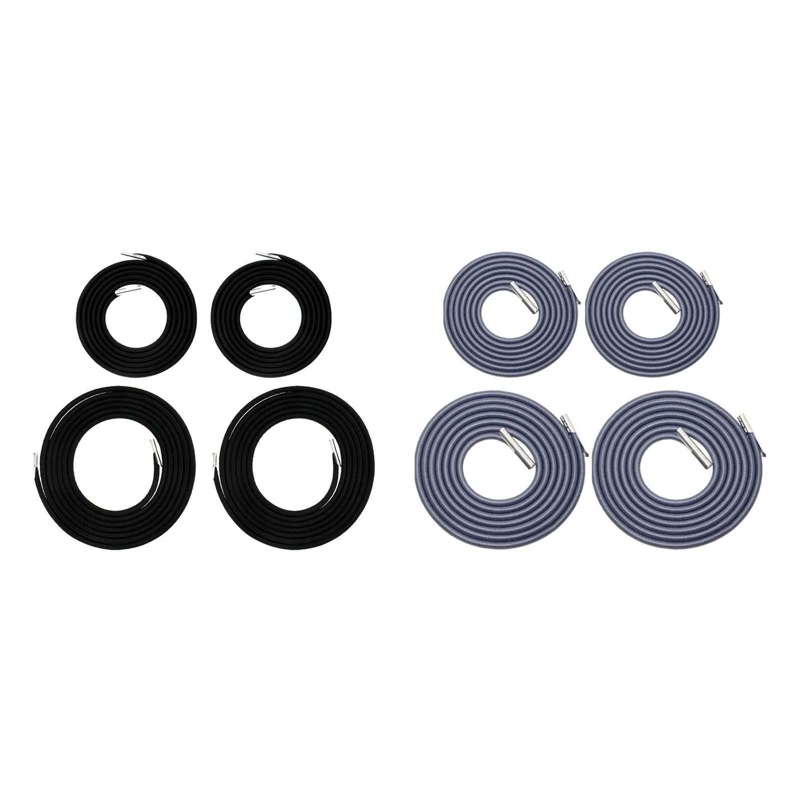 4Pcs Replacement Cord for O Gravity Chair Elastic Cord Laces for Backyard Black