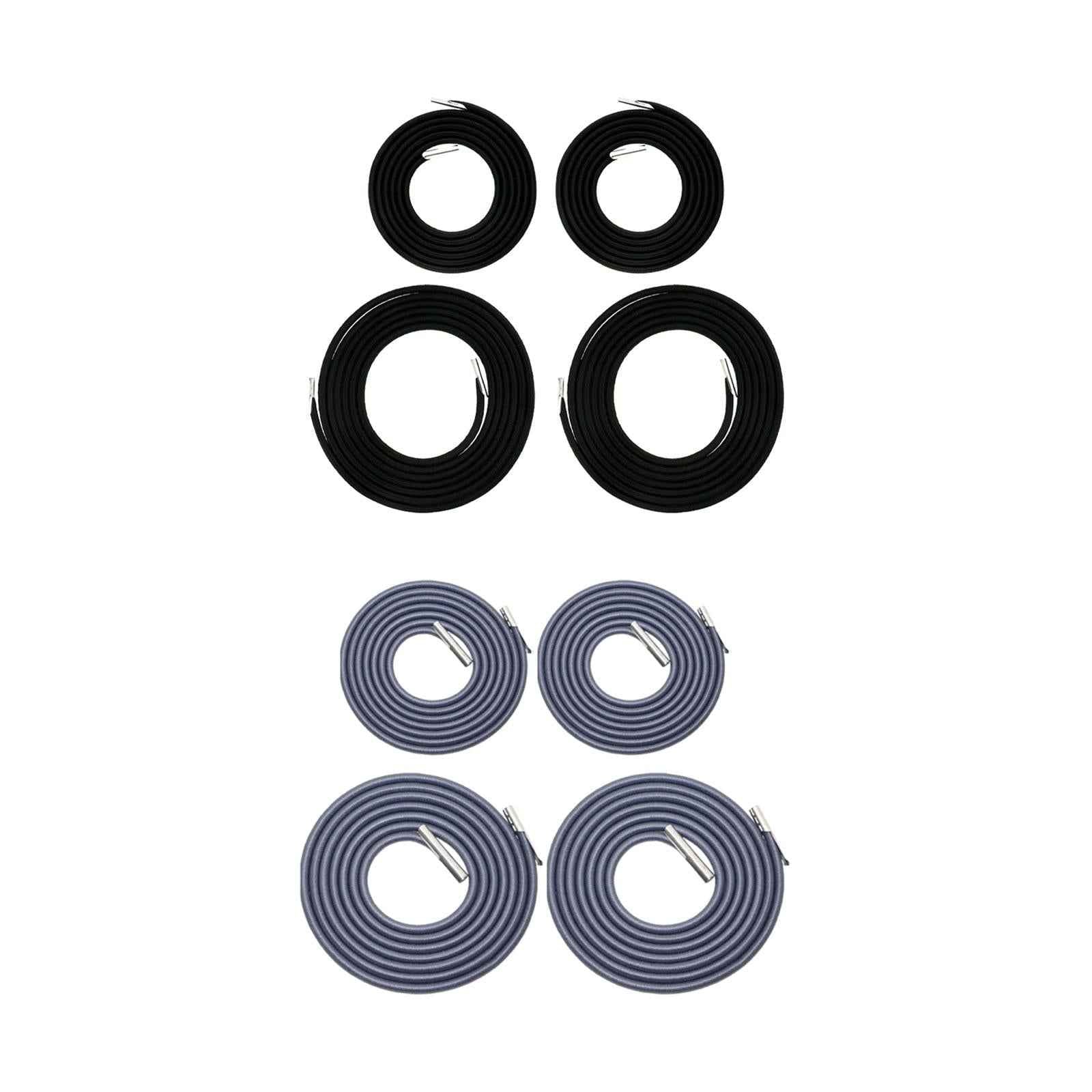 4Pcs Replacement Cord for O Gravity Chair Elastic Cord Laces for Backyard Black