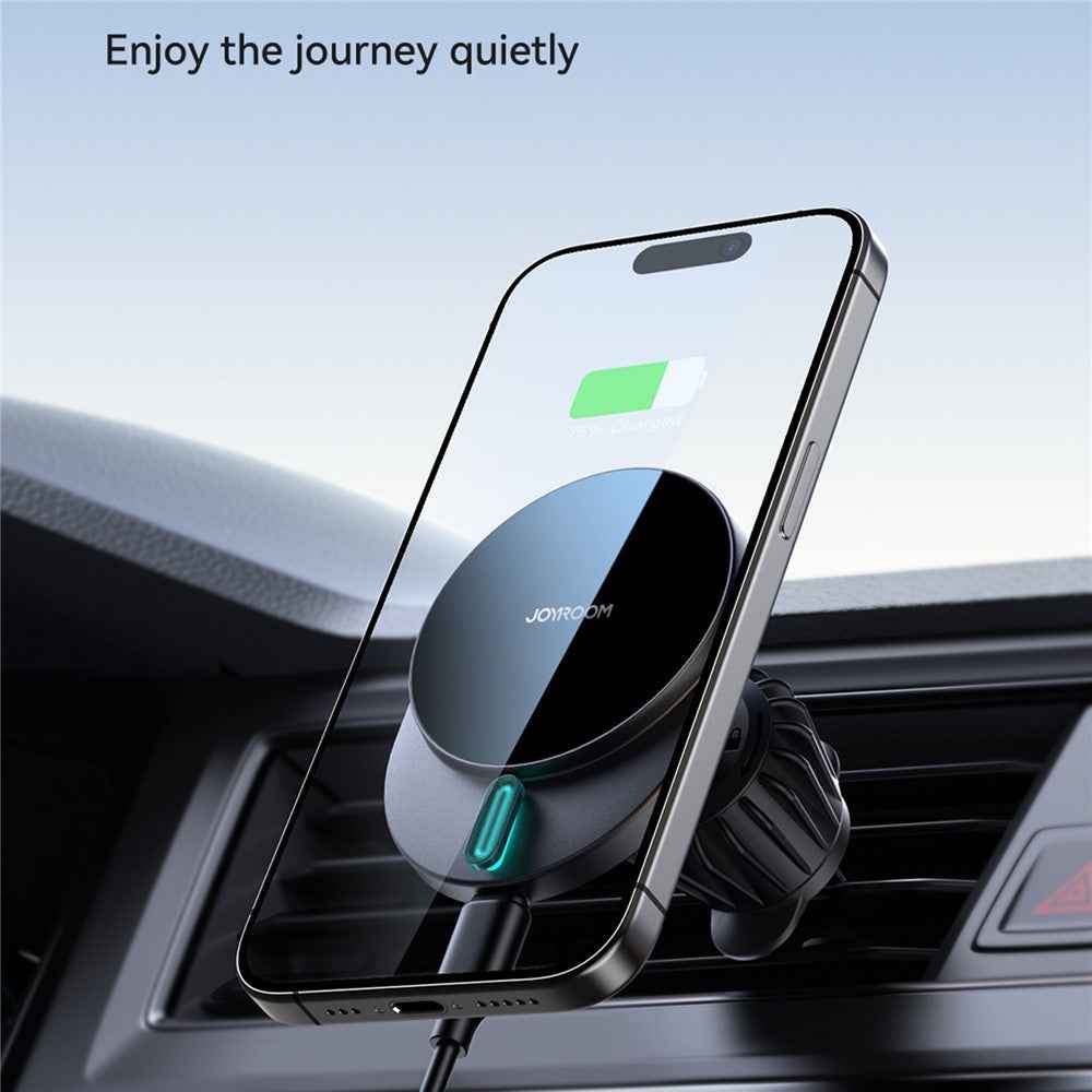 JOYROOM JR-ZS409 15W Magnetic Wireless Charger Holder Car Air Vent Charging Stand