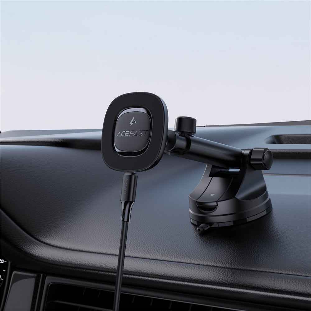 ACEFAST D47 Car Dashboard Magnetic Wireless Charger Phone Holder 15W Fast Charging