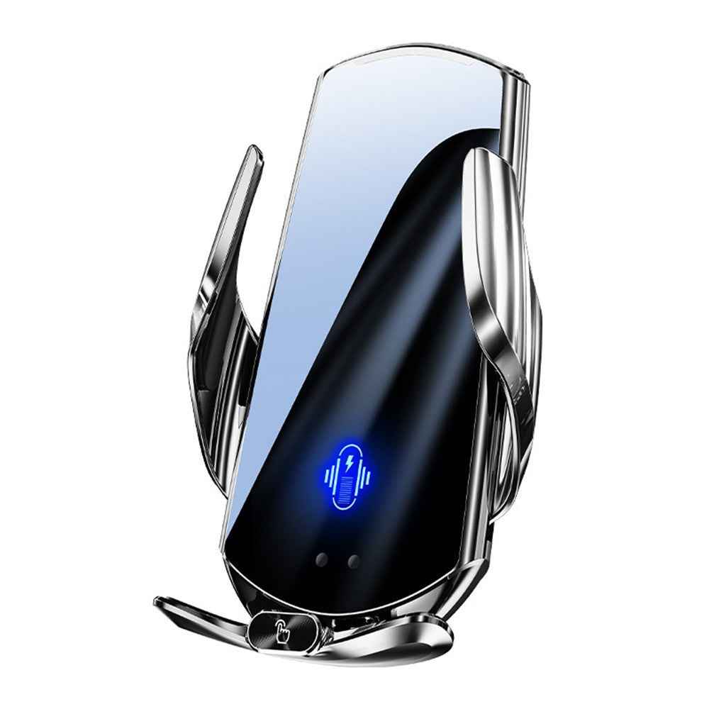 Q15 Car Air Vent Mount Magnetic Wireless Charging Stand Phone Holder - Silver